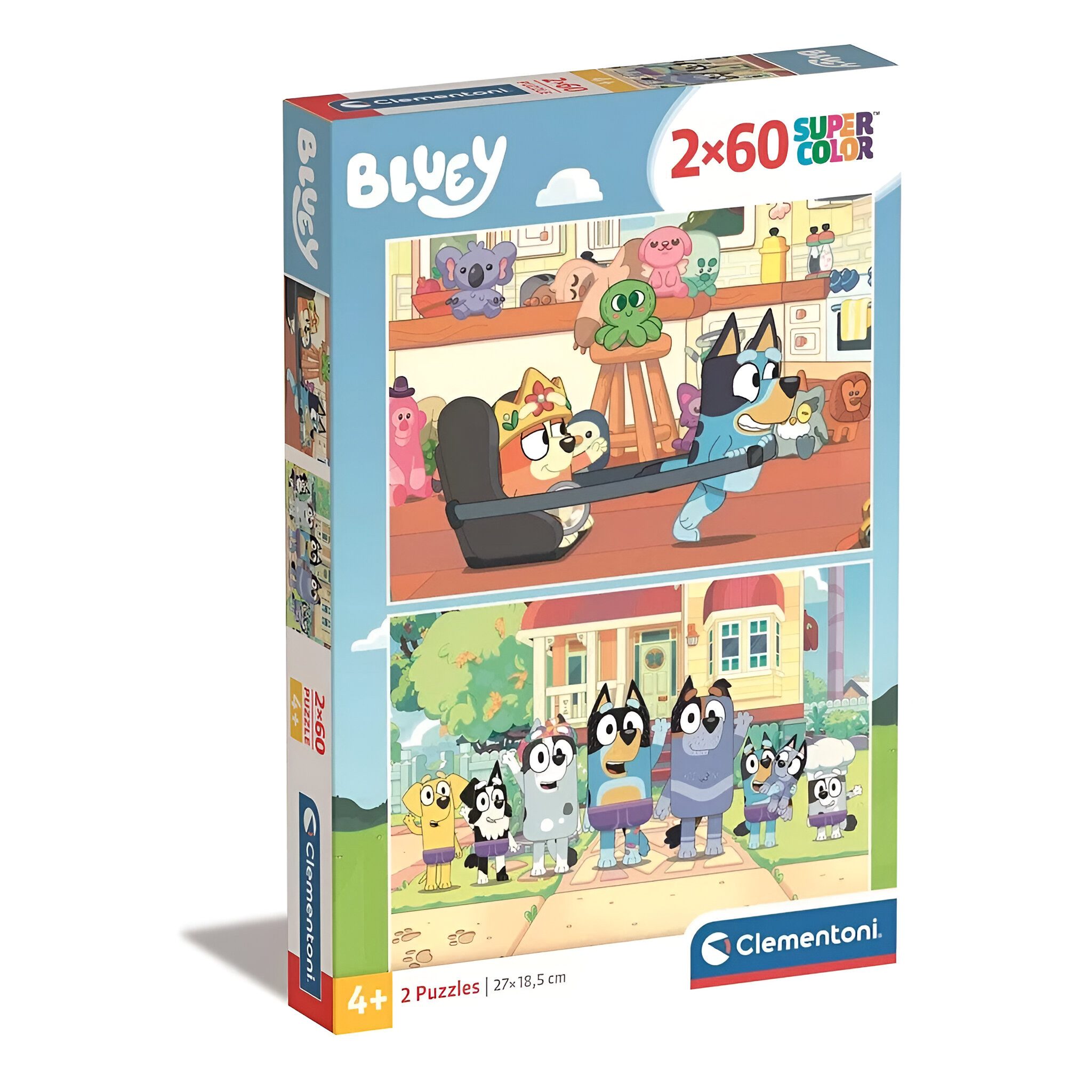 Bluey Puzzle Bluey Bingo 2x 60 teiliges Kinder Puzzle Kinderpuzzle, 120 Puz günstig online kaufen