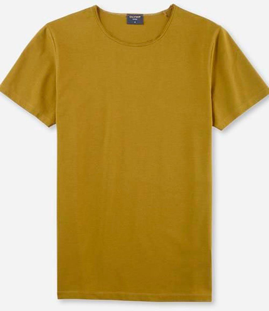 OLYMP T-Shirt Casual mit Rollkante am günstig online kaufen