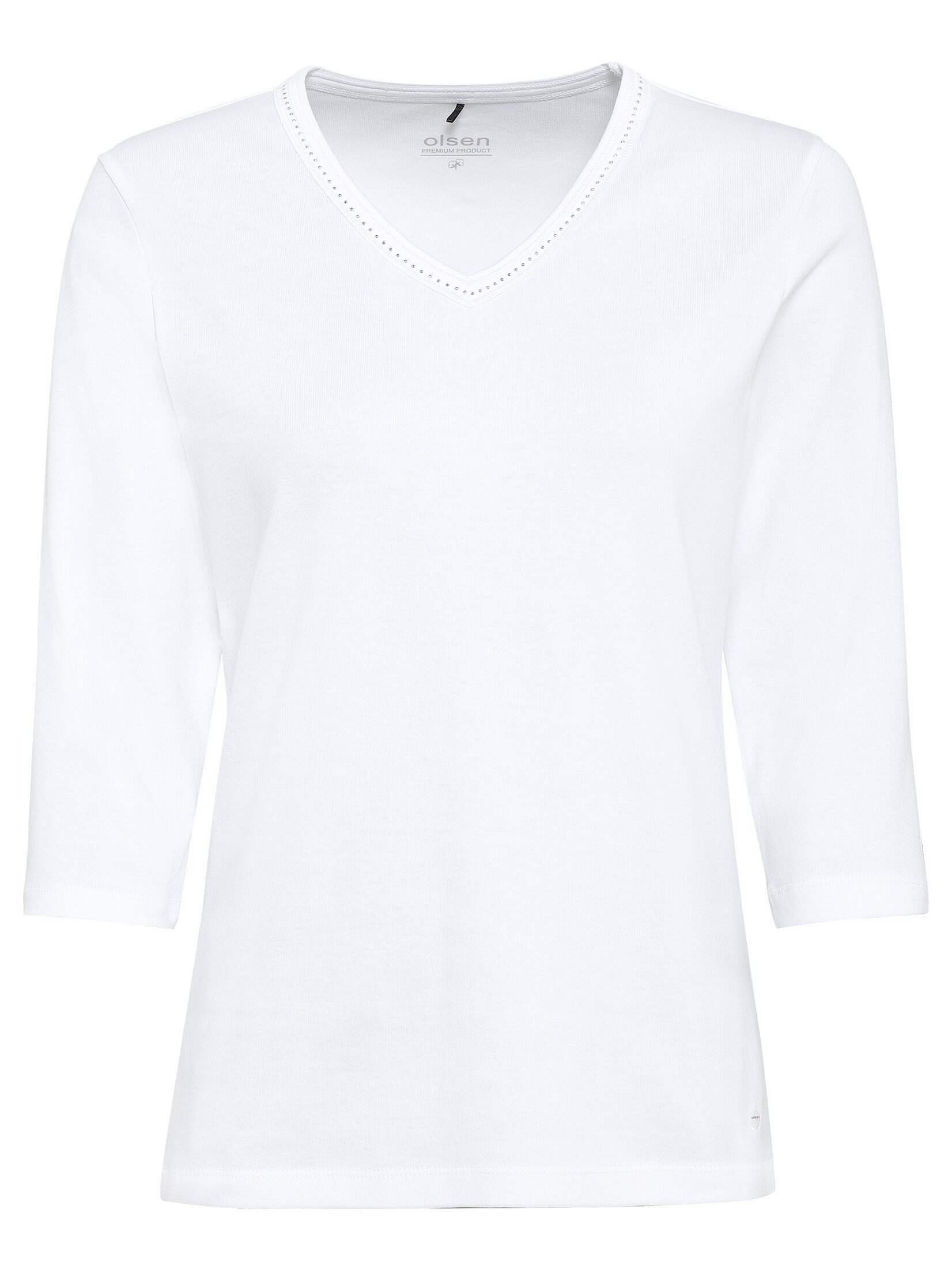 Olsen V-Shirt mit Dekosteinen günstig online kaufen
