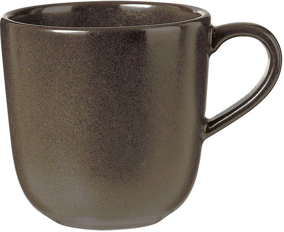 aida RAW Tasse Metallic Brown, Steinzeug, 20 cl, 6-teilig