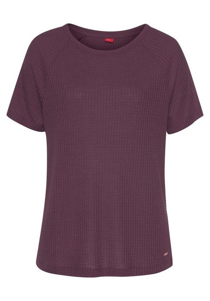 s.Oliver T-Shirt, Bequemes T-Shirt mit weitem Schnitt
