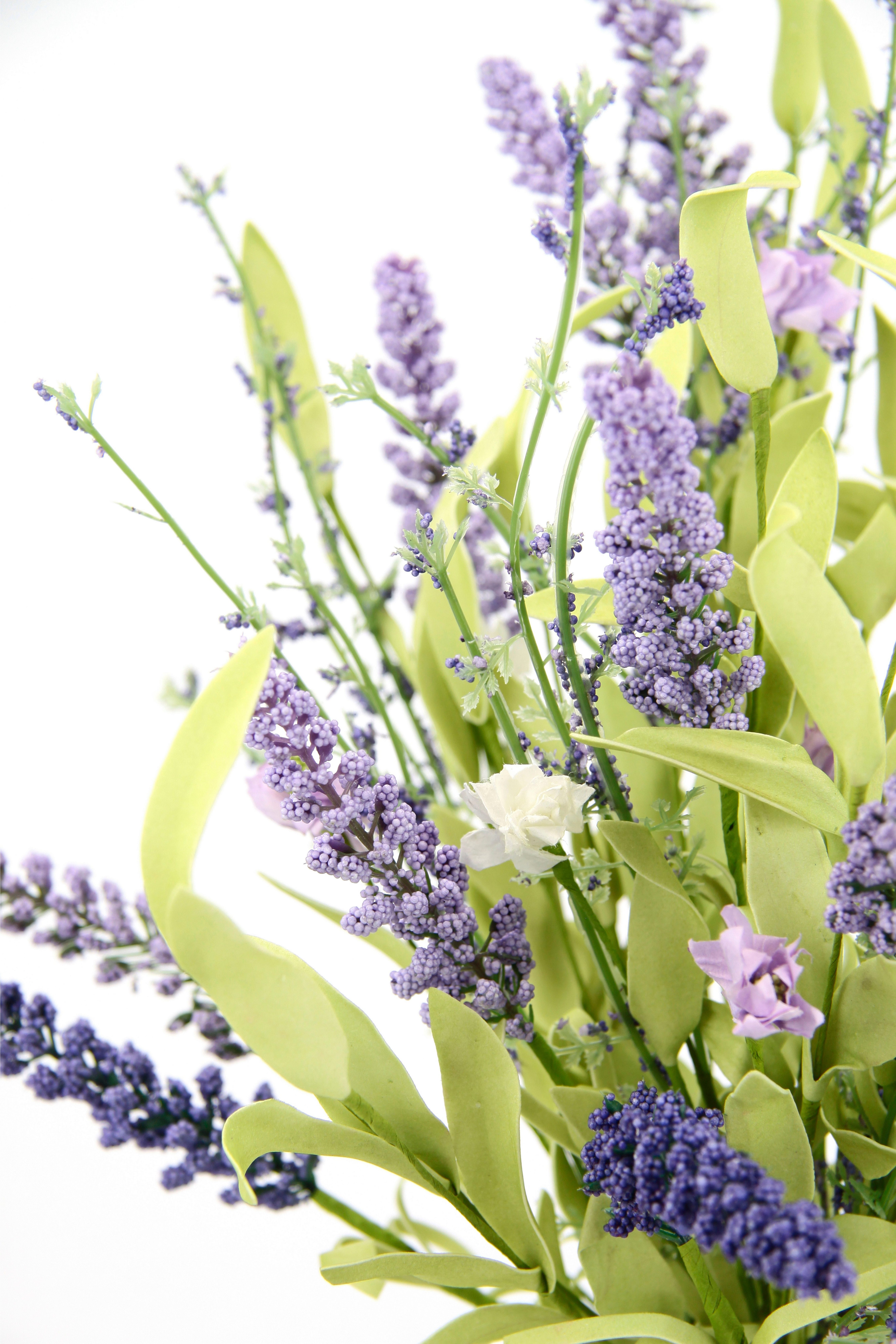 Höhe Künstliche Kunstblume 48 Künstlicher cm, Lavendelbusch Lavendel Busch, I.GE.A., Lavendelstrauß Blumen
