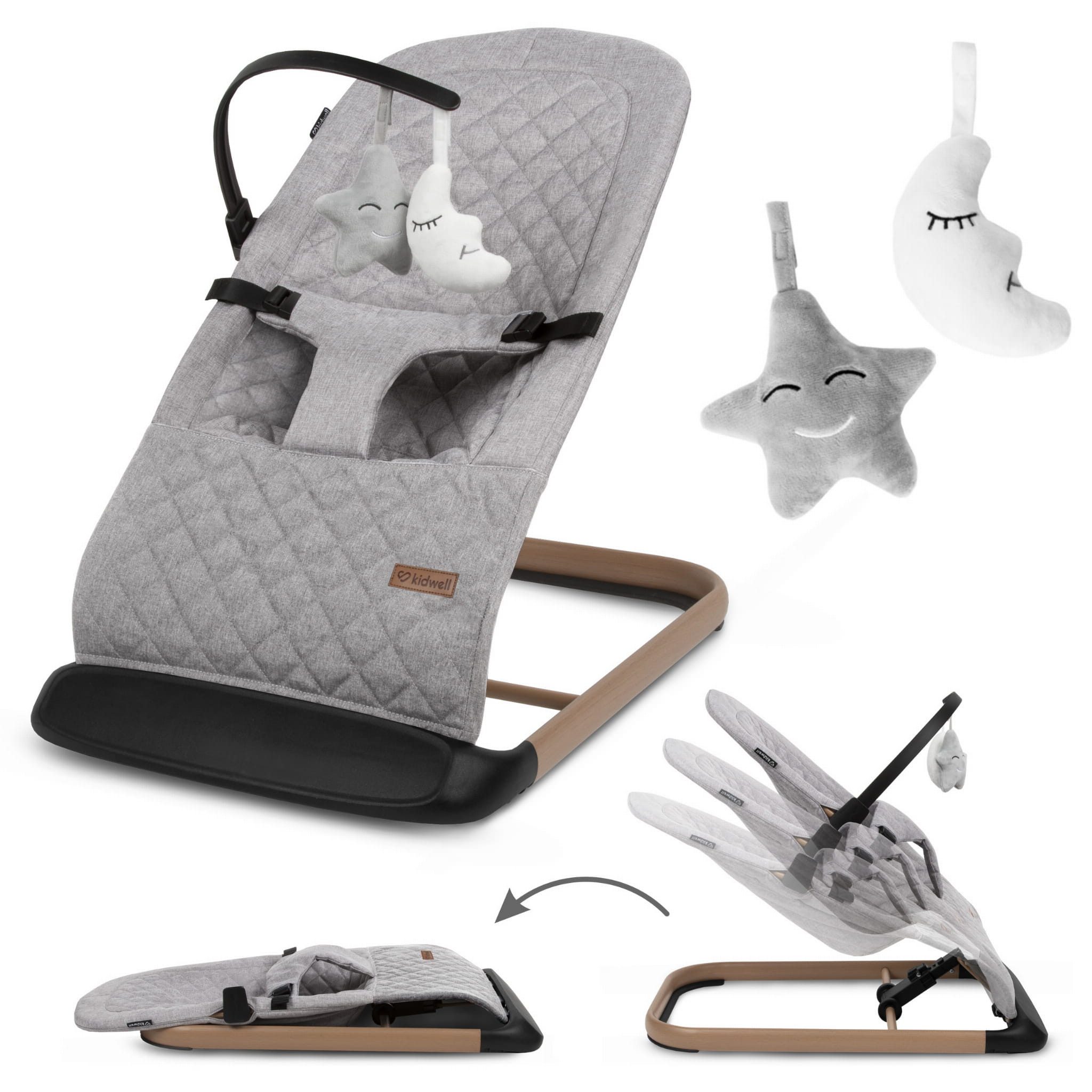 COIL Babywippe Baby Bouncer, Babyschaukel, Schaukelstuhl, 3-Stufen-Verstell günstig online kaufen