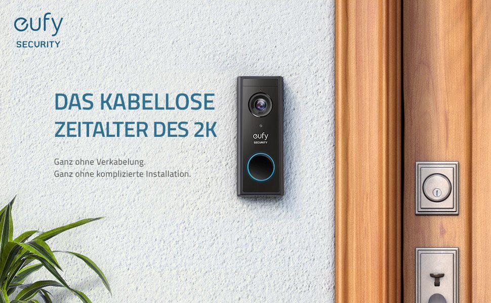 eufy Überwachungskamera Zusätzliche kabellose Video-Türklingel (2-Wege-Audio)