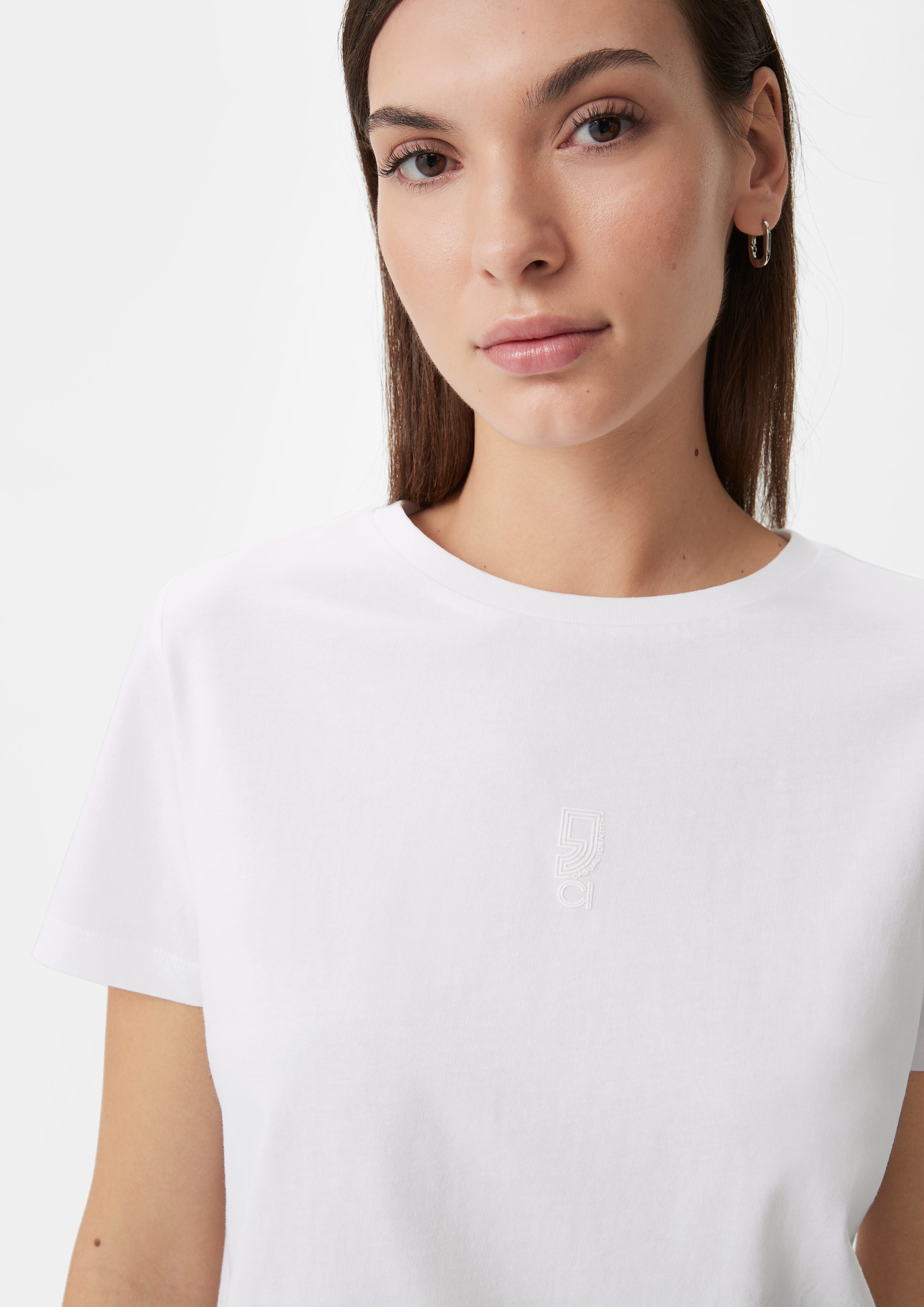 comma casual identity Kurzarmshirt T-Shirt mit günstig online kaufen