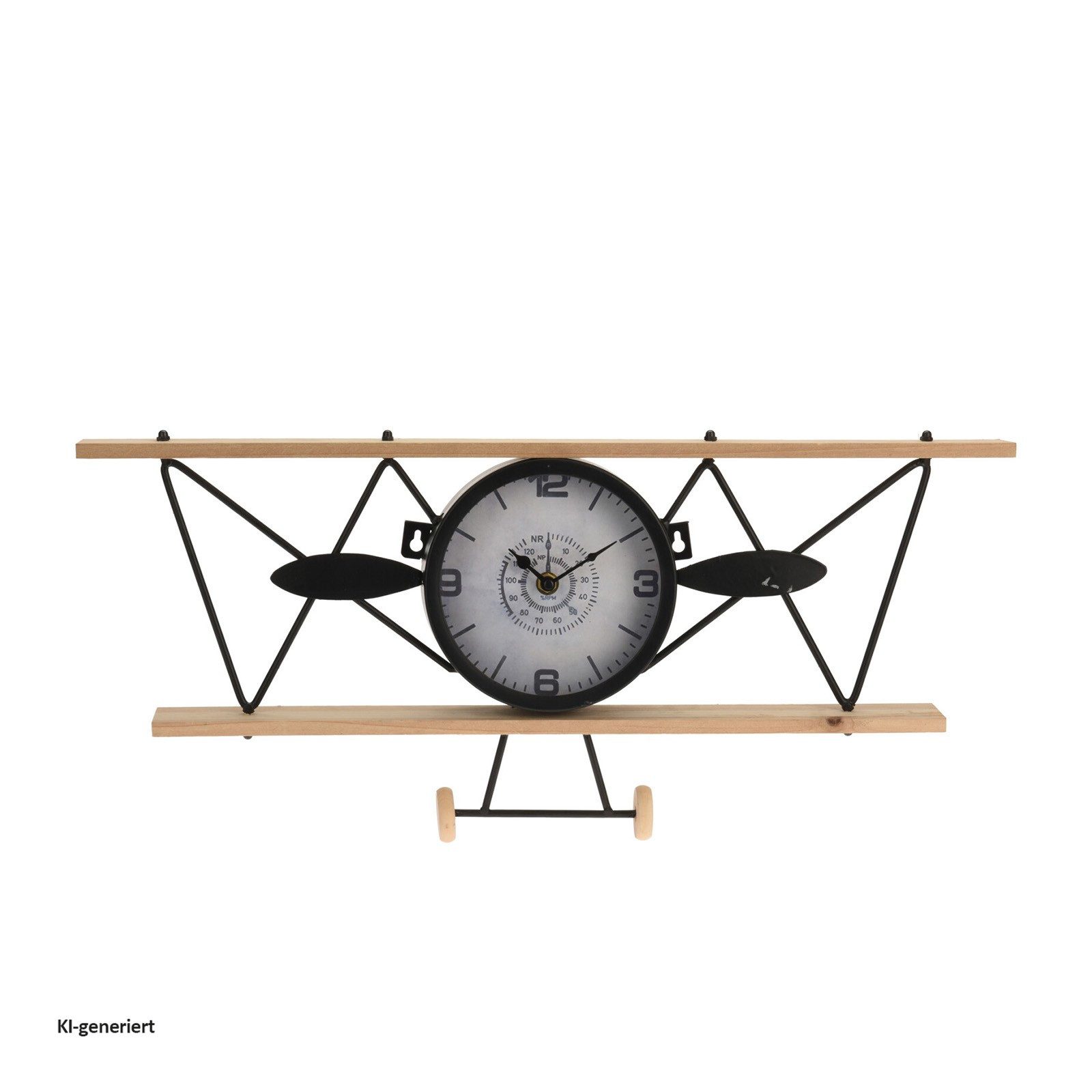 HTI-Living Wanduhr Wanduhr Flugzeug