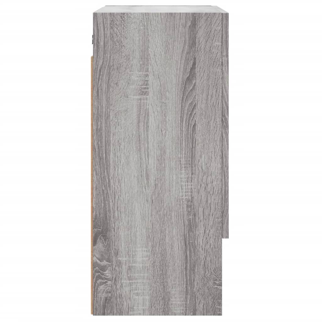 Holzwerkstoff Wandschrank 60x31x70 vidaXL Sonoma (1-St) cm Fächerschrank Grau
