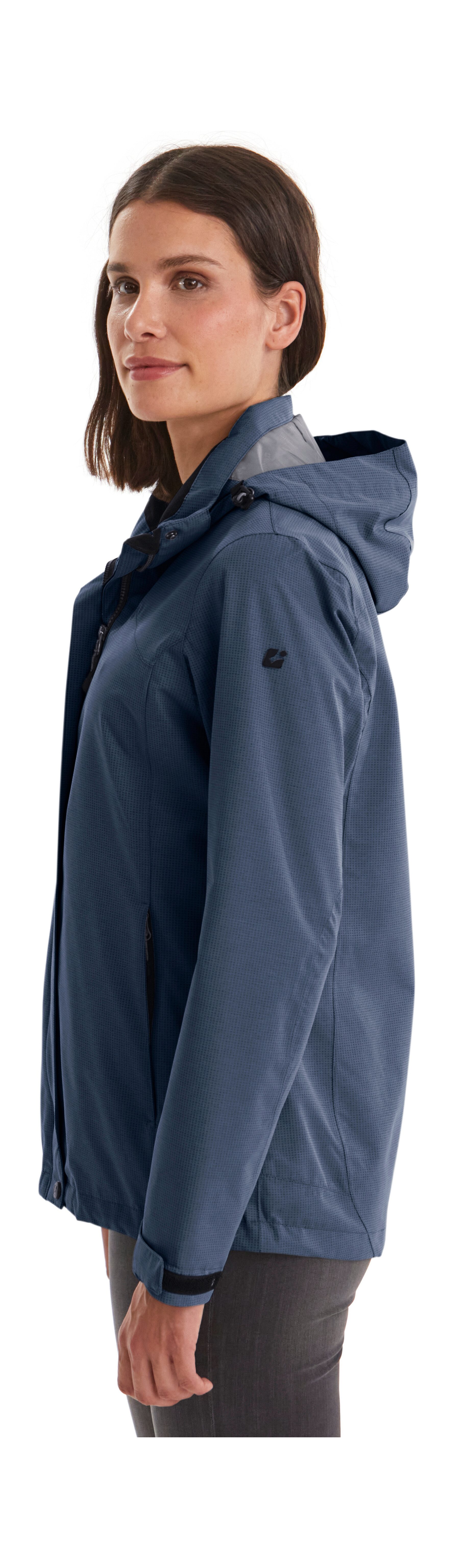 Killtec Outdoorjacke Inkele Damenjacke mit abnehmbarer Kapuze, wind- und wasserdicht, atmungsaktiv