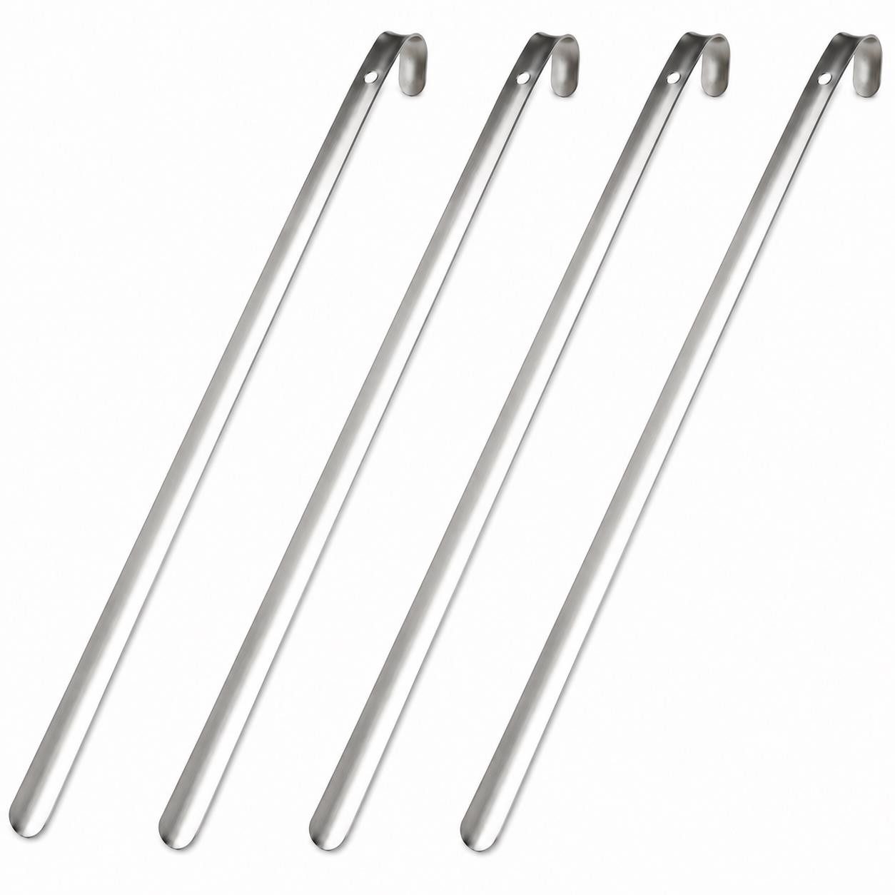 Schuhlöffel 4 x Bayli 80cm Schuhlöffel aus Edelstahl, Schuhanzieher Extra Lang