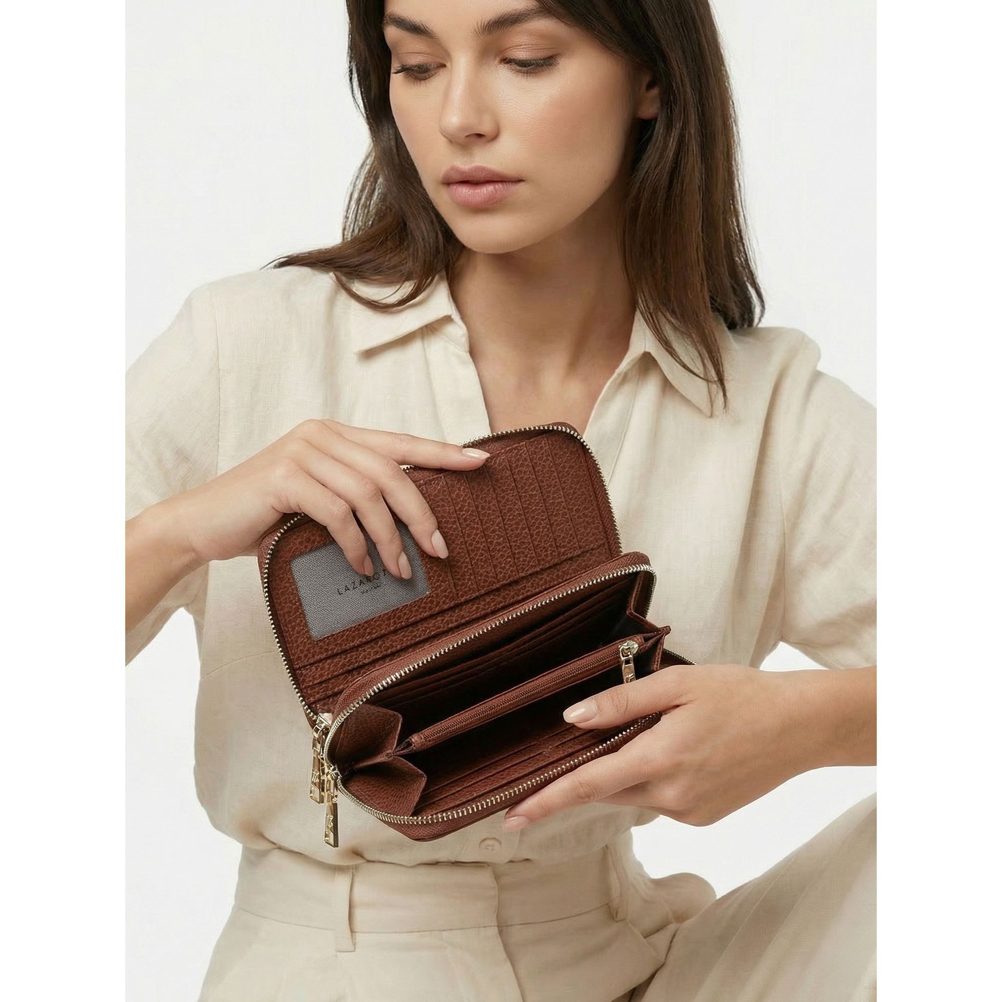Lazarotti Geldbörse Bologna Leather, Leder