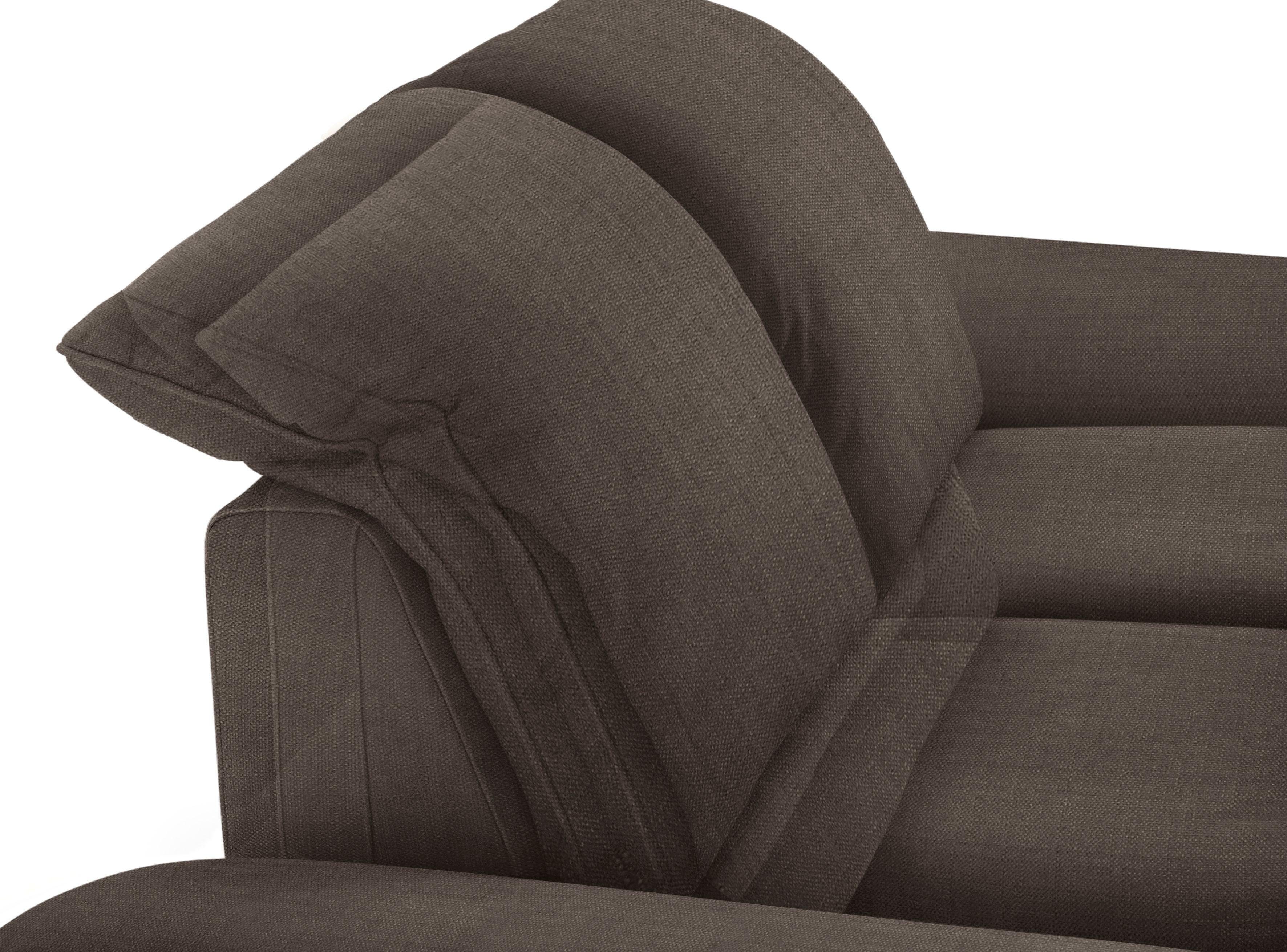 cm silber mit matt, 232 Breite Sitztiefenverstellung, enjoy&MORE, Füße 2,5-Sitzer W.SCHILLIG