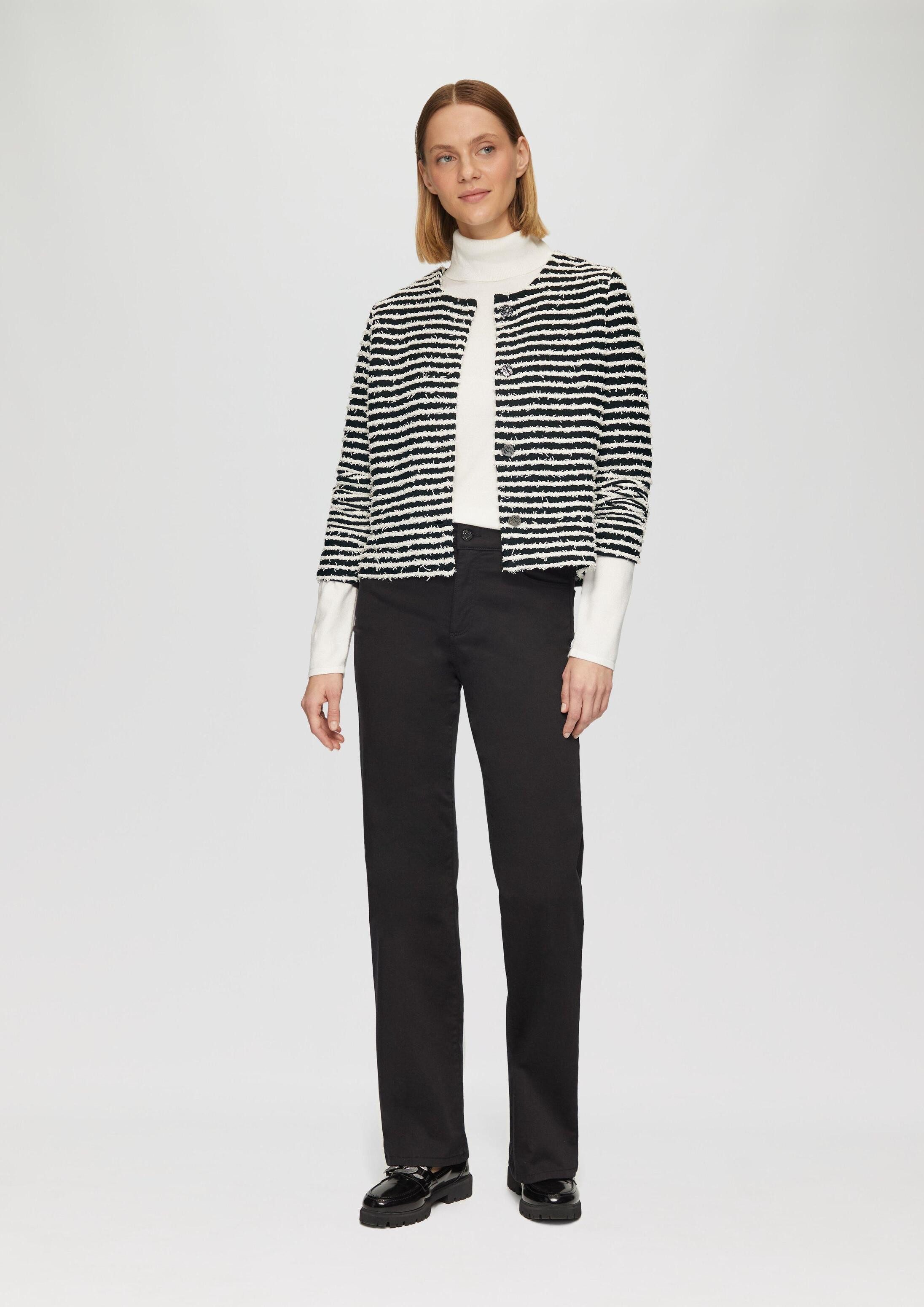 s.Oliver Funktionsjacke Indoor-Jacke Jacke mit Musterstruktur