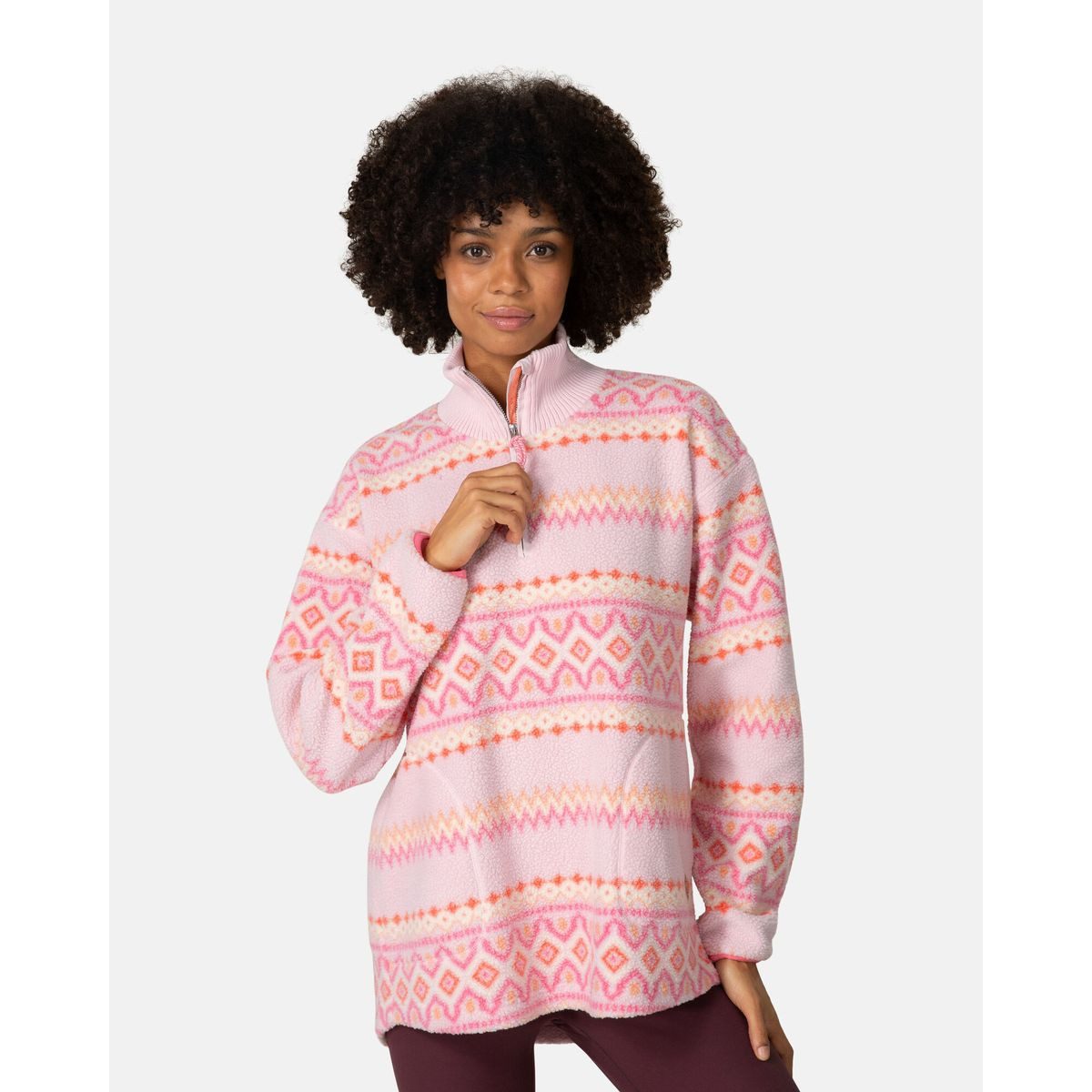 Kari Traa Fleecejacke Ruthie Midlayer Half Zip Superweicher und stylischer Midlayer für Damen, ideal für – Bild 3 von 4