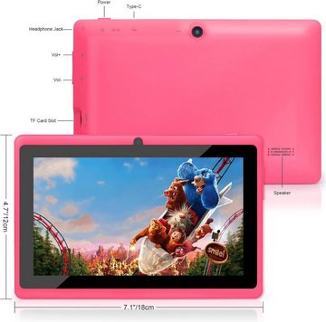Haehne Q88 Tablet (7", 8 GB, Android 5, 2,4G, Tablet PC Quad Core A33,Dual Kameras, WiFi, Kapazitiven Touchscreen)