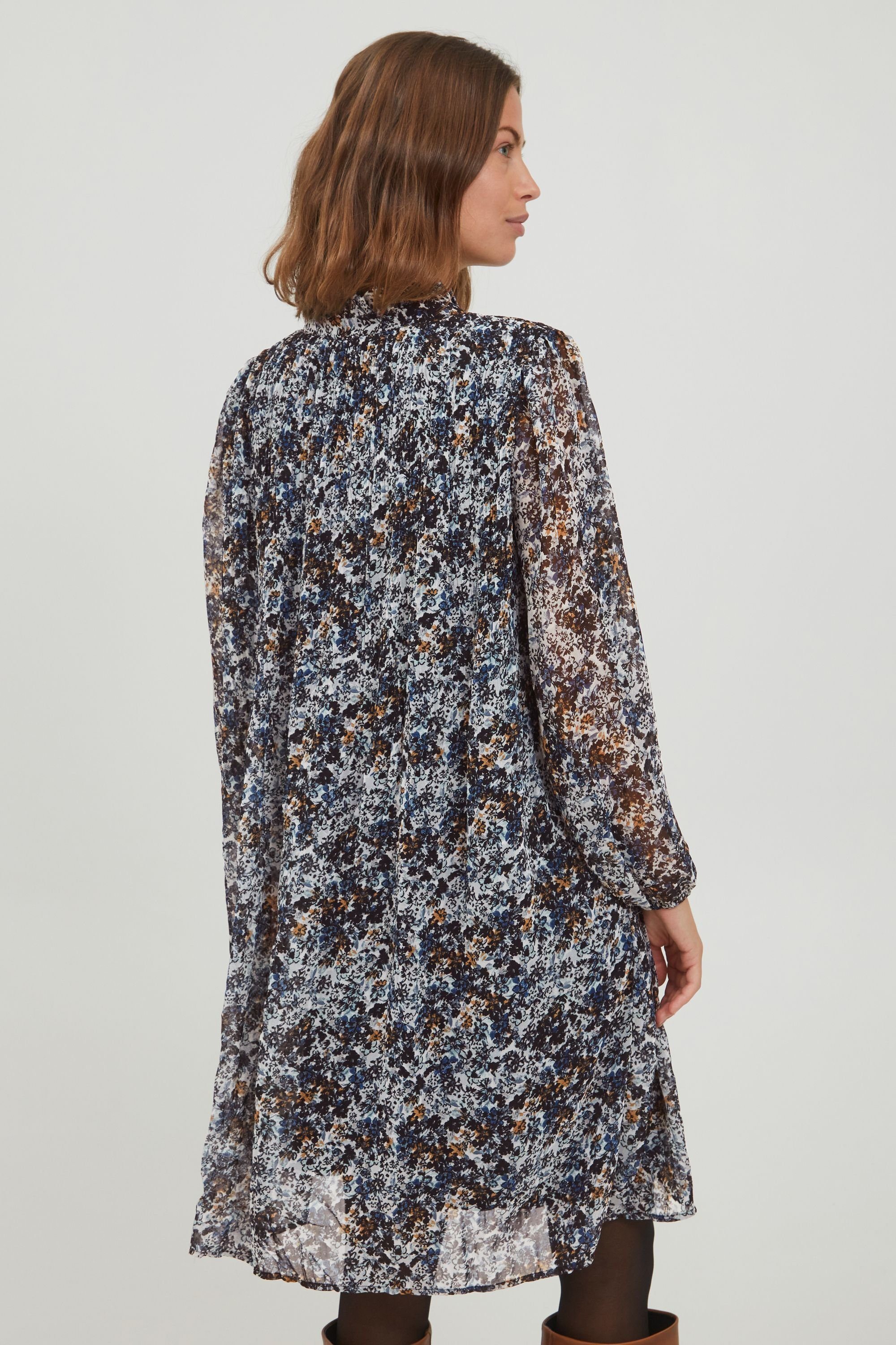 fransa Blusenkleid Fransa FRDAJAPLISSE 2 Flower Dress Blue mix - 20609988
