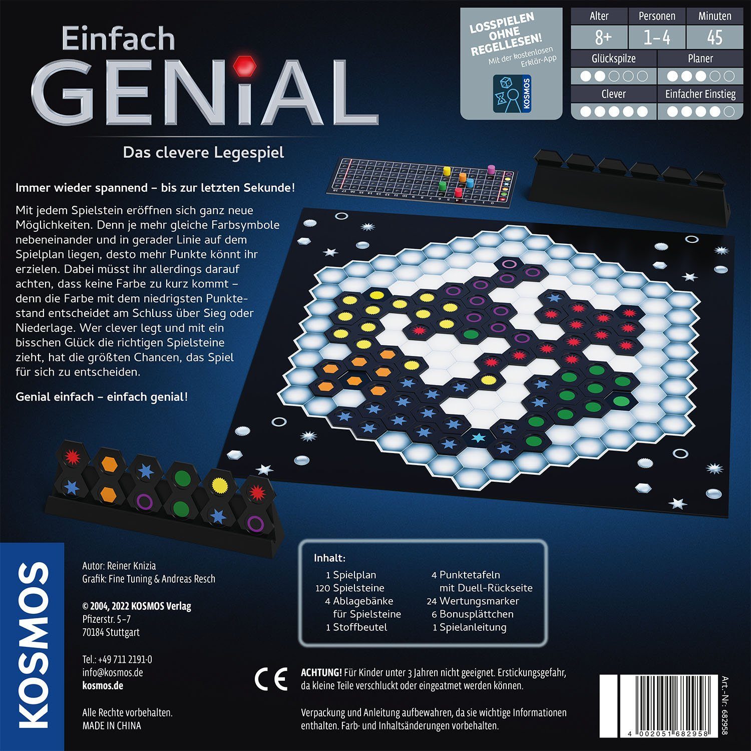 Kosmos Spiel Einfach Genial 2022, Familienspiel, Made in Germany