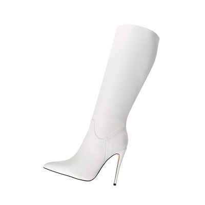 Giaro Giaro Mila Weiß White Matte Stiefel High-Heel-Stiefel Vegan