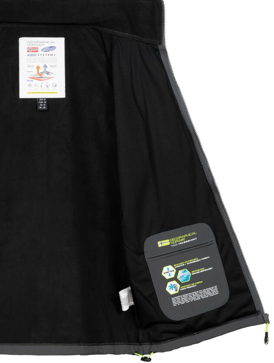 Geographical Norway Softshelljacke Herren Herbst Winter Jacke Softshell Jacke Outdoor Regen Übergangs