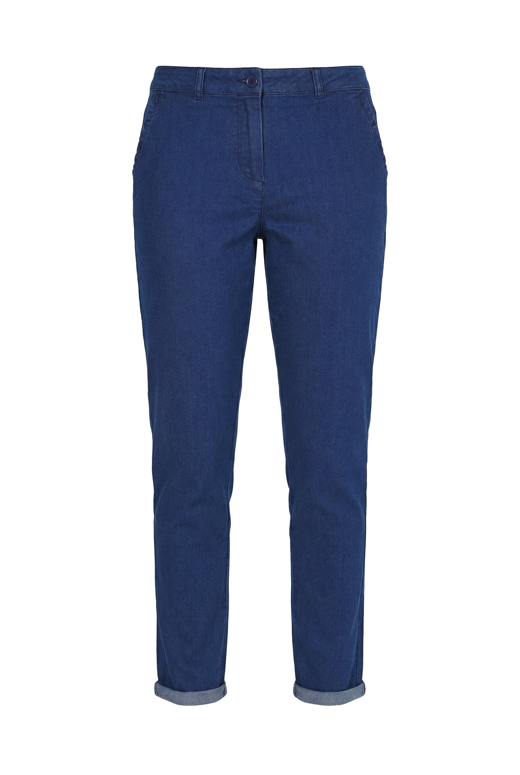 MIAMODA Funktionshose Hose Tapered Fit Taschen mit Rüsche