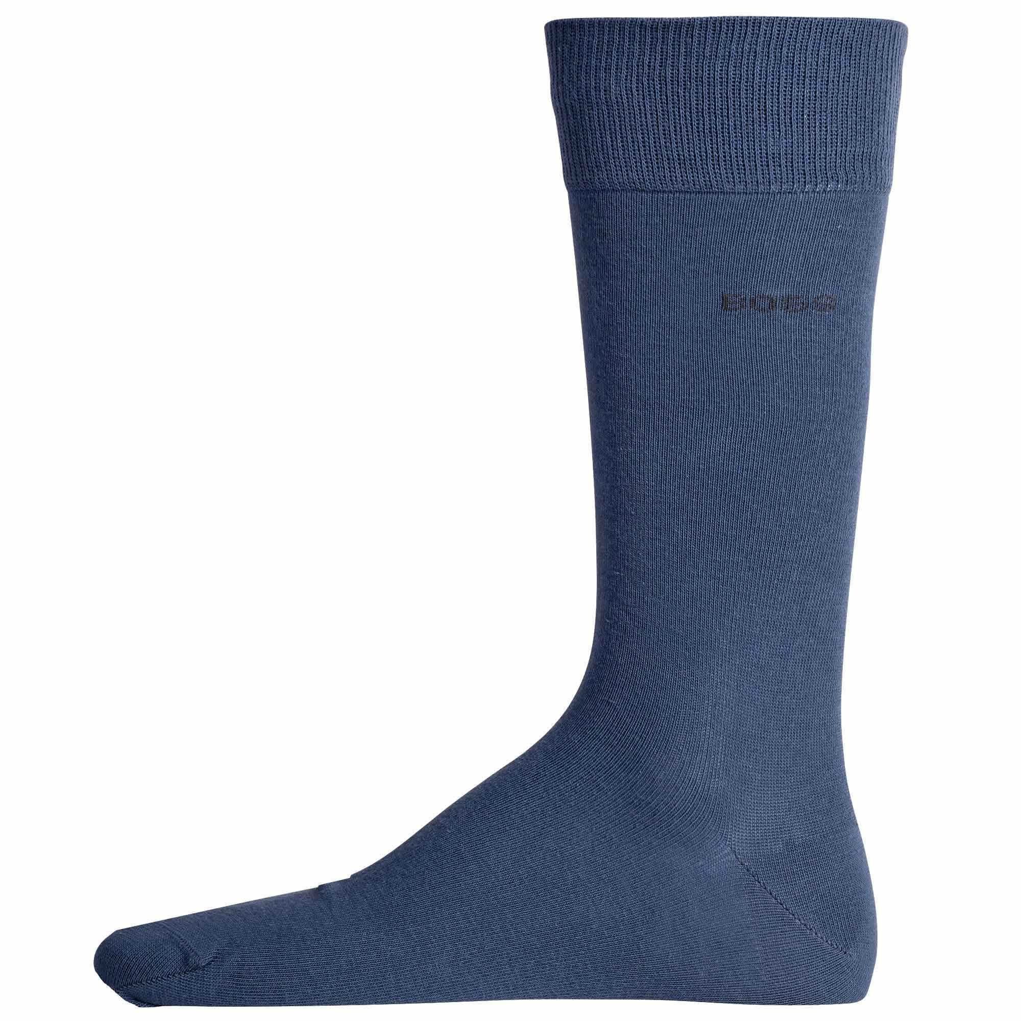 BOSS Kurzsocken Herren Socken, RS Uni CC, Pack Finest 6er Blau Colors 
