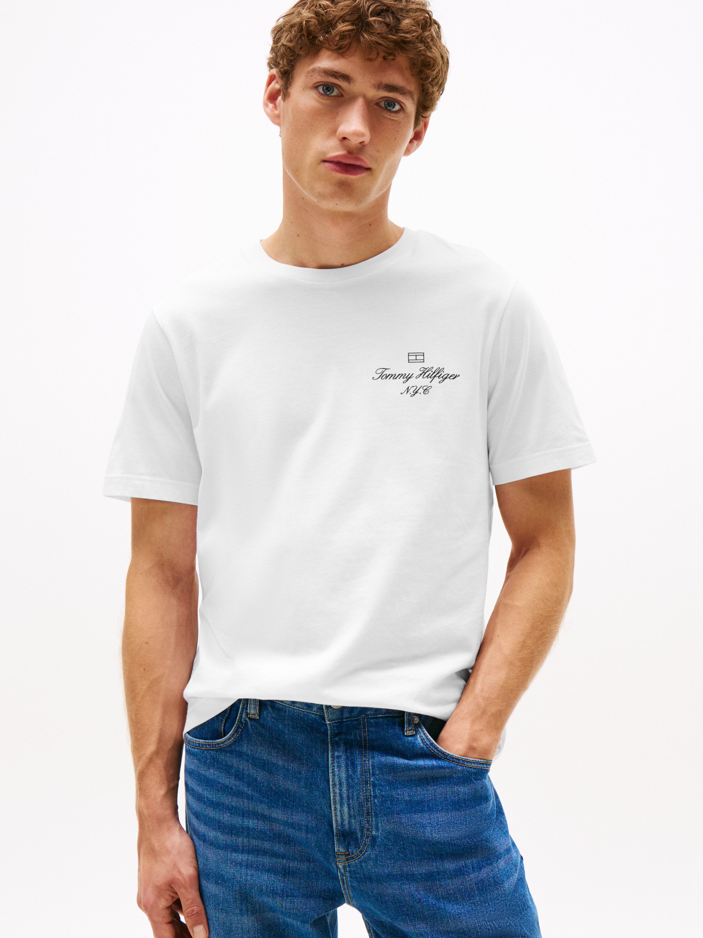 Tommy Hilfiger T-Shirt OUTLINE FLAG SCRIPT günstig online kaufen