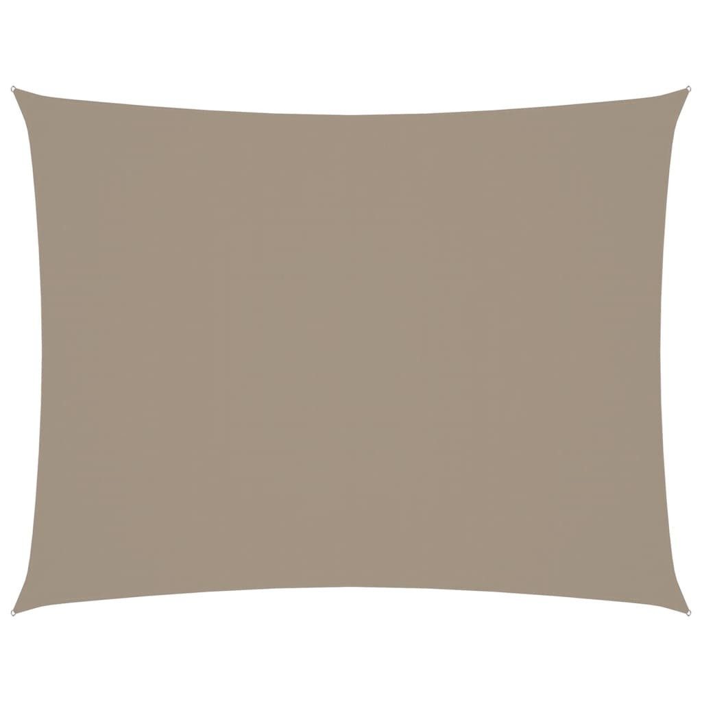 Sonnensegel Sonnensegel Oxford-Gewebe Rechteckig 3,5x4,5 m Taupe