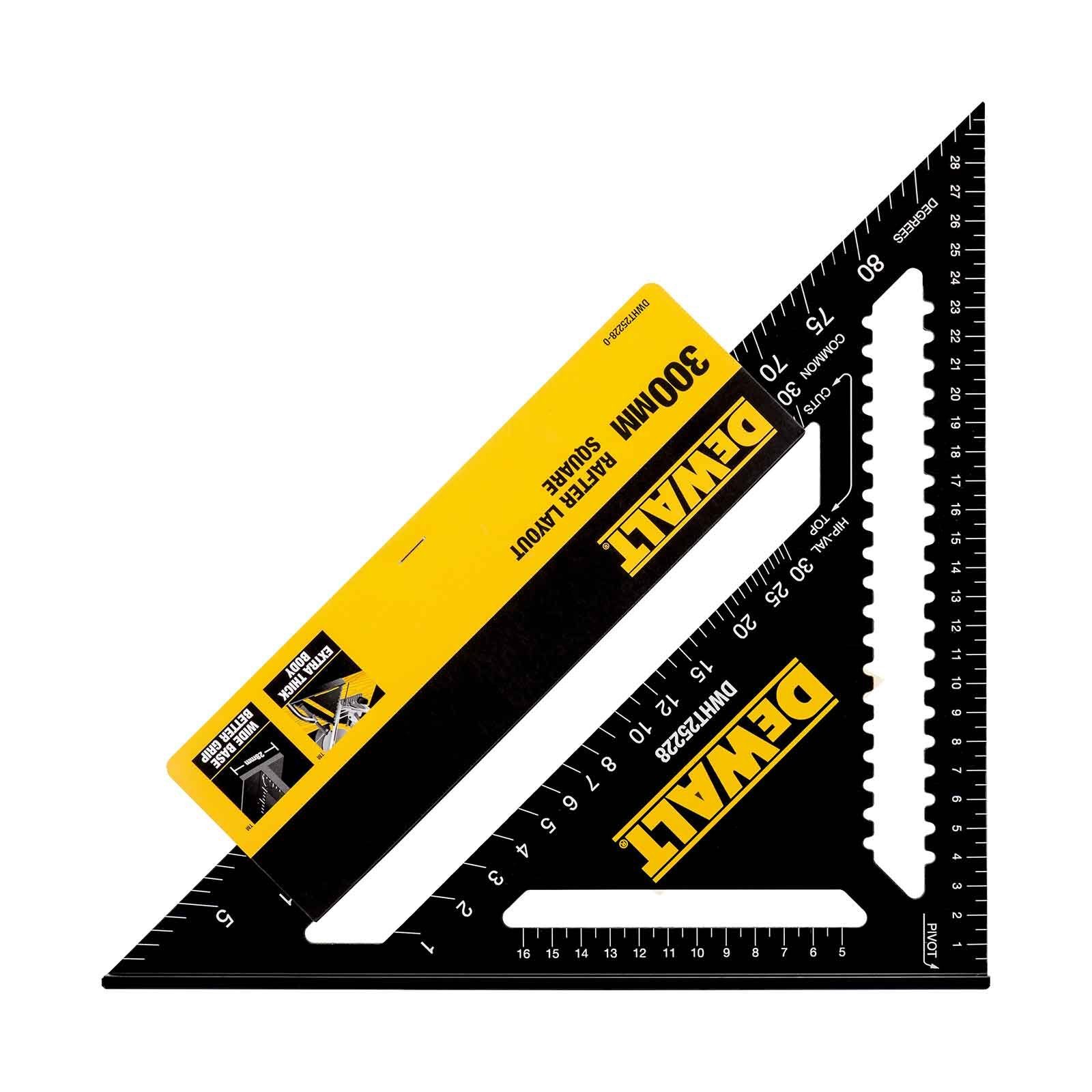 DeWalt Winkelmesser DeWALT Speed Square Anschlagwinkel 30cm - Konstruktionsdreieck aus Alu | Winkelmesser