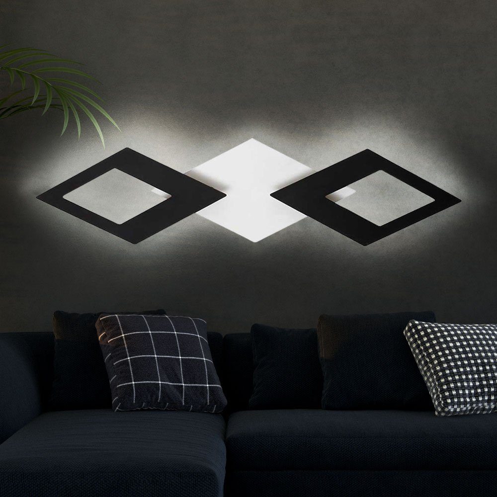etc-shop LED Wandleuchte, Wandleuchte Wohnzimmer Lampen Wandlampe fest Warmweiß, LED-Leuchtmittel verbaut, Flur Designleuchte LED