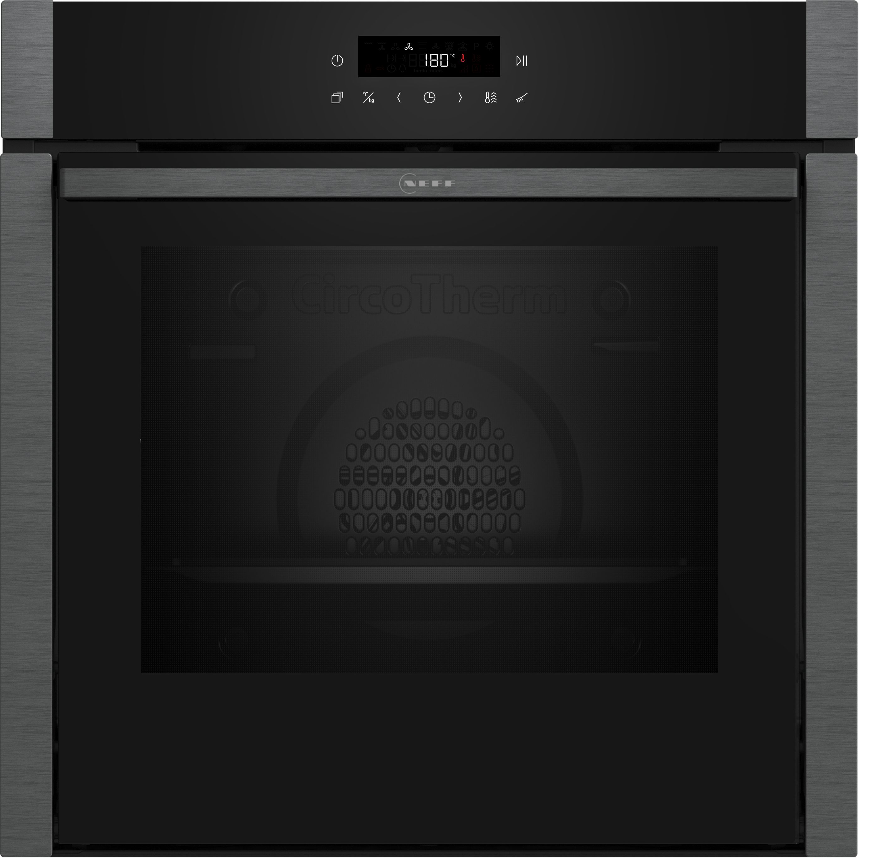 NEFF Pyrolyse Backofen N50 B5ACJ7HG3, mit 1-fach-Teleskopauszug, Pyrolyse-Selbstreinigung, AirFry-Funktion
