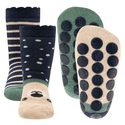 Ewers ABS-Socken Stoppersocken ABS Teddygesicht/Mausezähnchen (2-Paar)