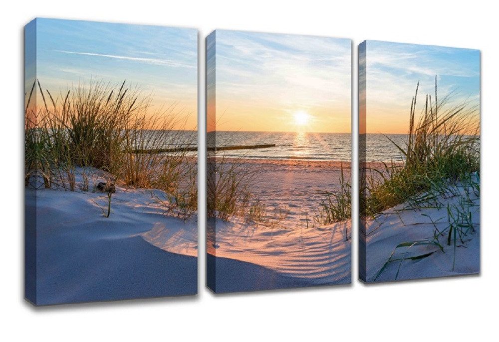 Visario Leinwandbild 3-teiliges Wandbild von Visario, günstig online kaufen