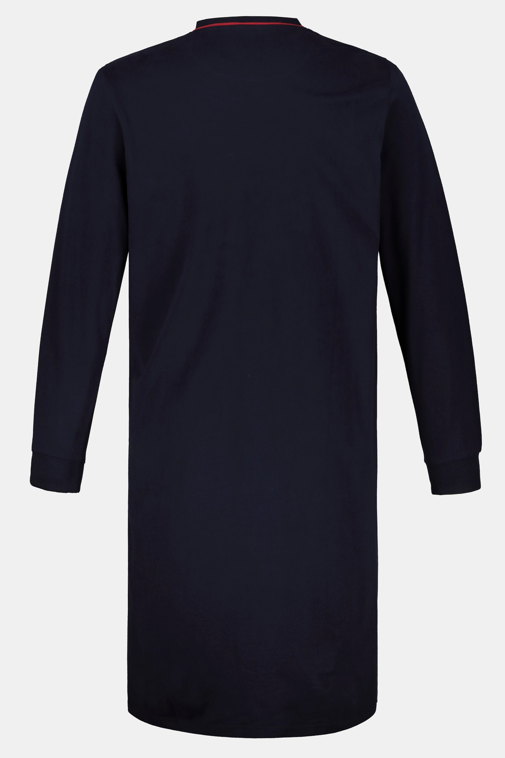 Langarm Gr Schlafanzug Nachthemd dunkel JP1880 bis 8XL marine uni Homewear