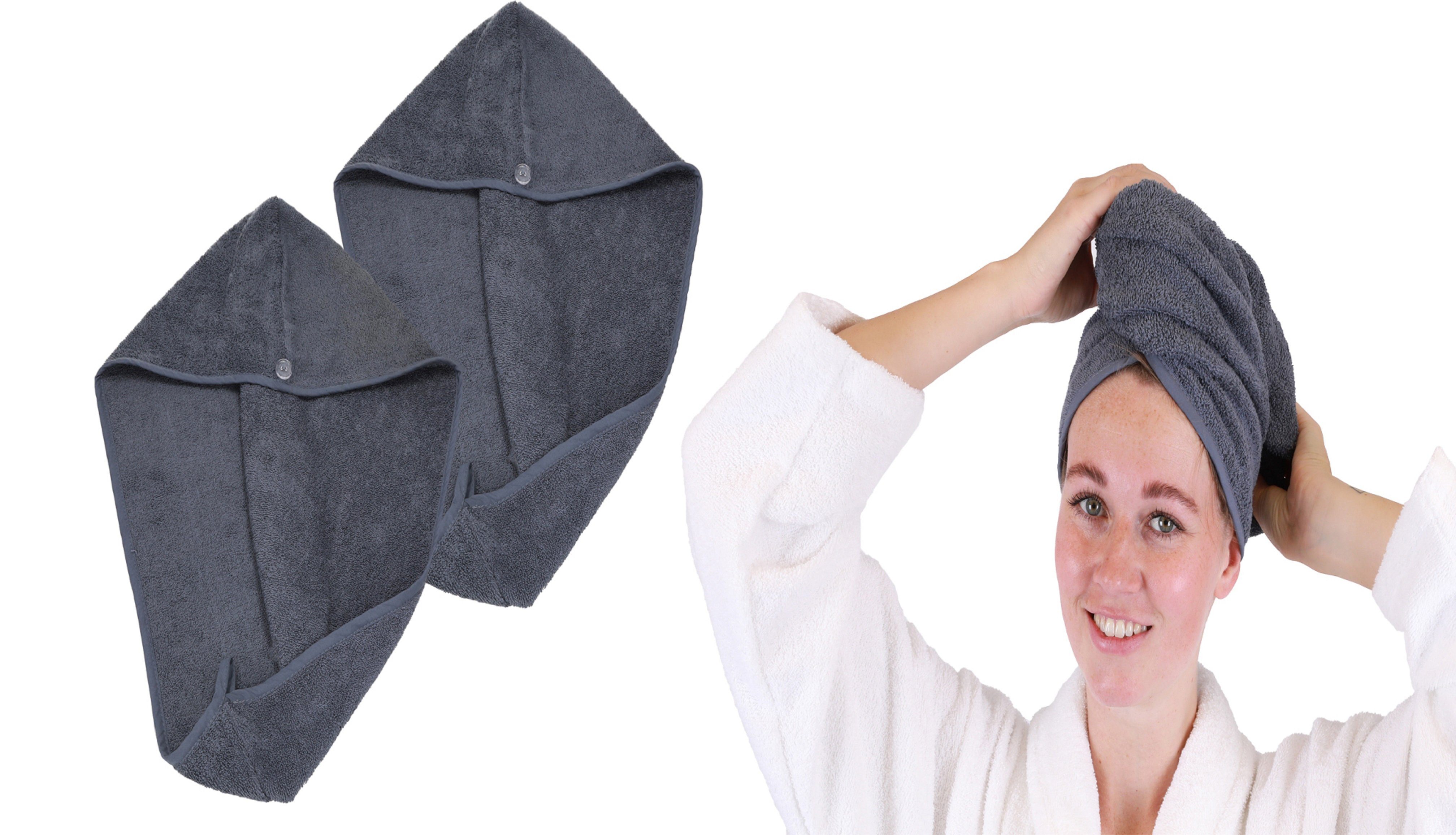 Betz Turban-Handtuch mit Knopf BERLIN Kopfhandtuch Haarturban, (2-St), mit günstig online kaufen