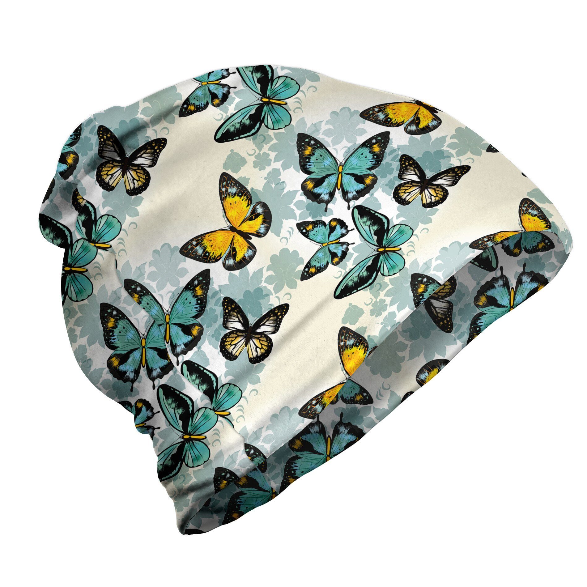 Abakuhaus Beanie Wandern im Freien Schmetterling Moth Floral Silhouetten