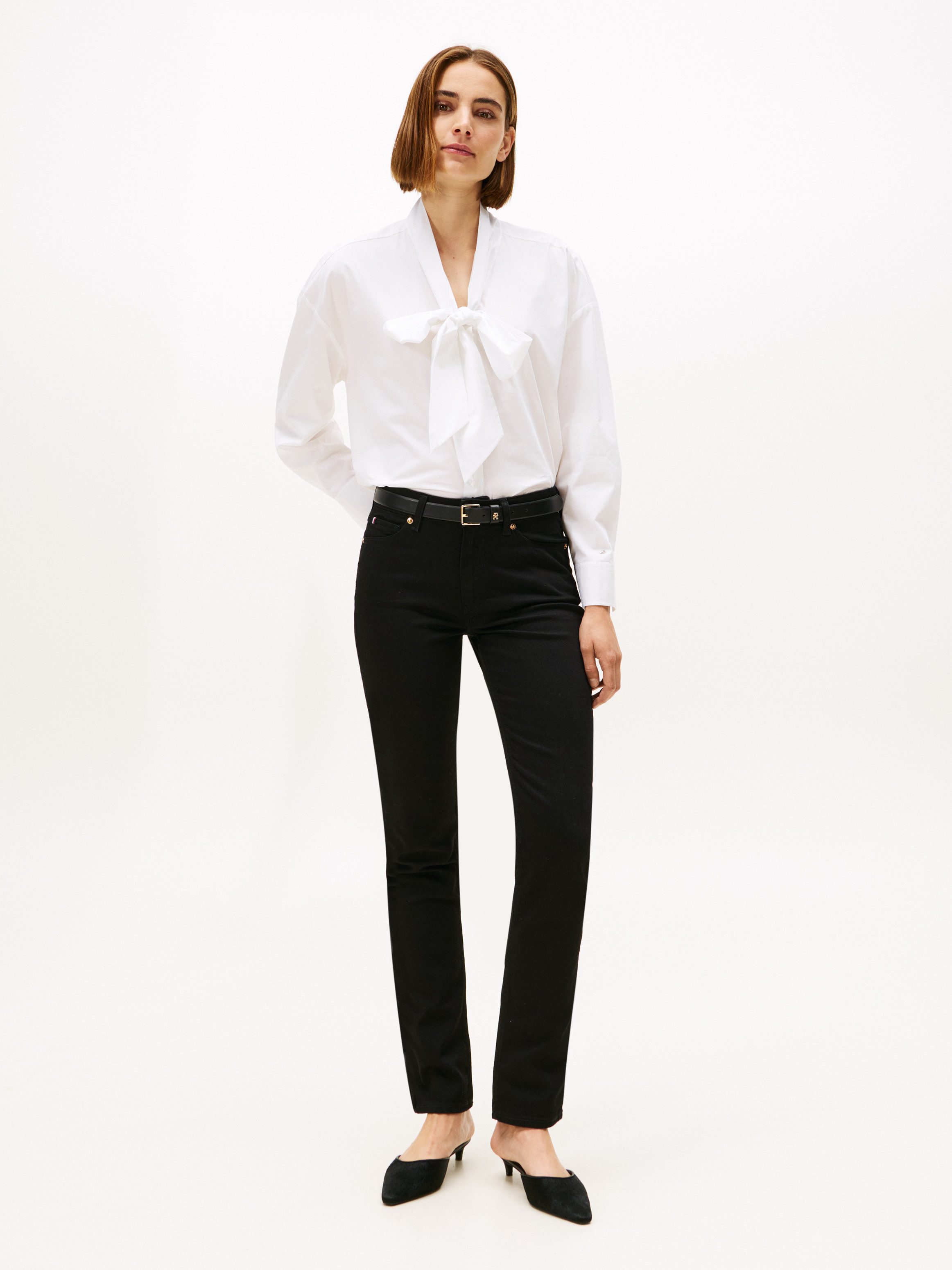 Tommy Hilfiger Slim-fit-Jeans DNM BLACK SLIM RW