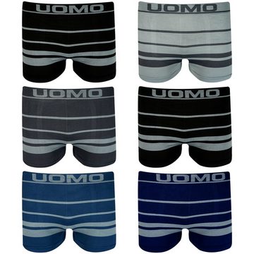 TEXEMP Boxershorts 10er Pack Herren Boxershorts Retroshorts Microfaser Unterhose Unterwäsche Seamless Trunks Shorts M/L XL/XXL (Packung, 10er-Pack)