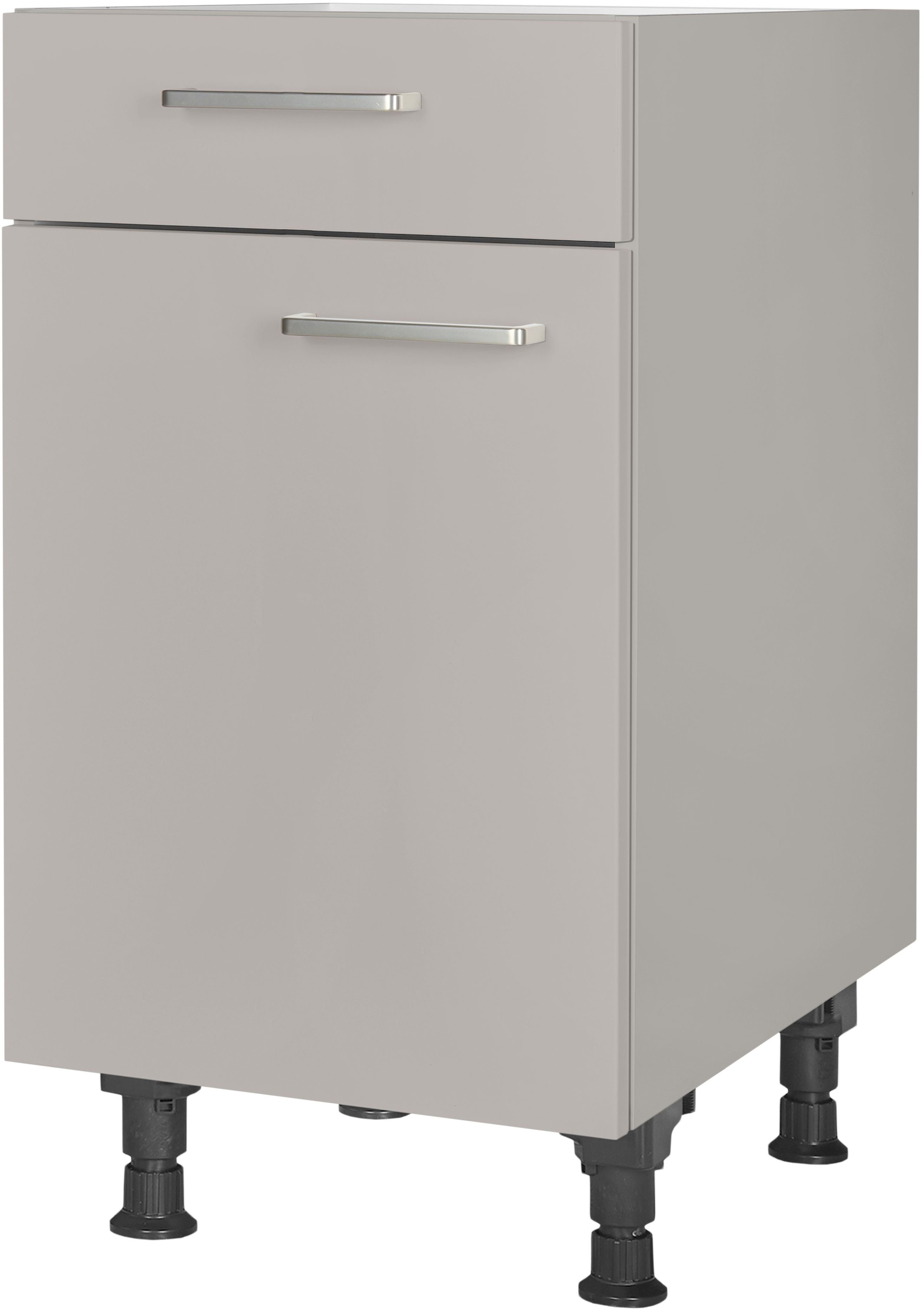 nobilia® Unterschrank "Touch", Ausrichtung wählbar, vormontiert, in den Breiten 30, 45 und 60 cm Breite, mit höhenverstellbaren Sockelfüßen, vormontiert