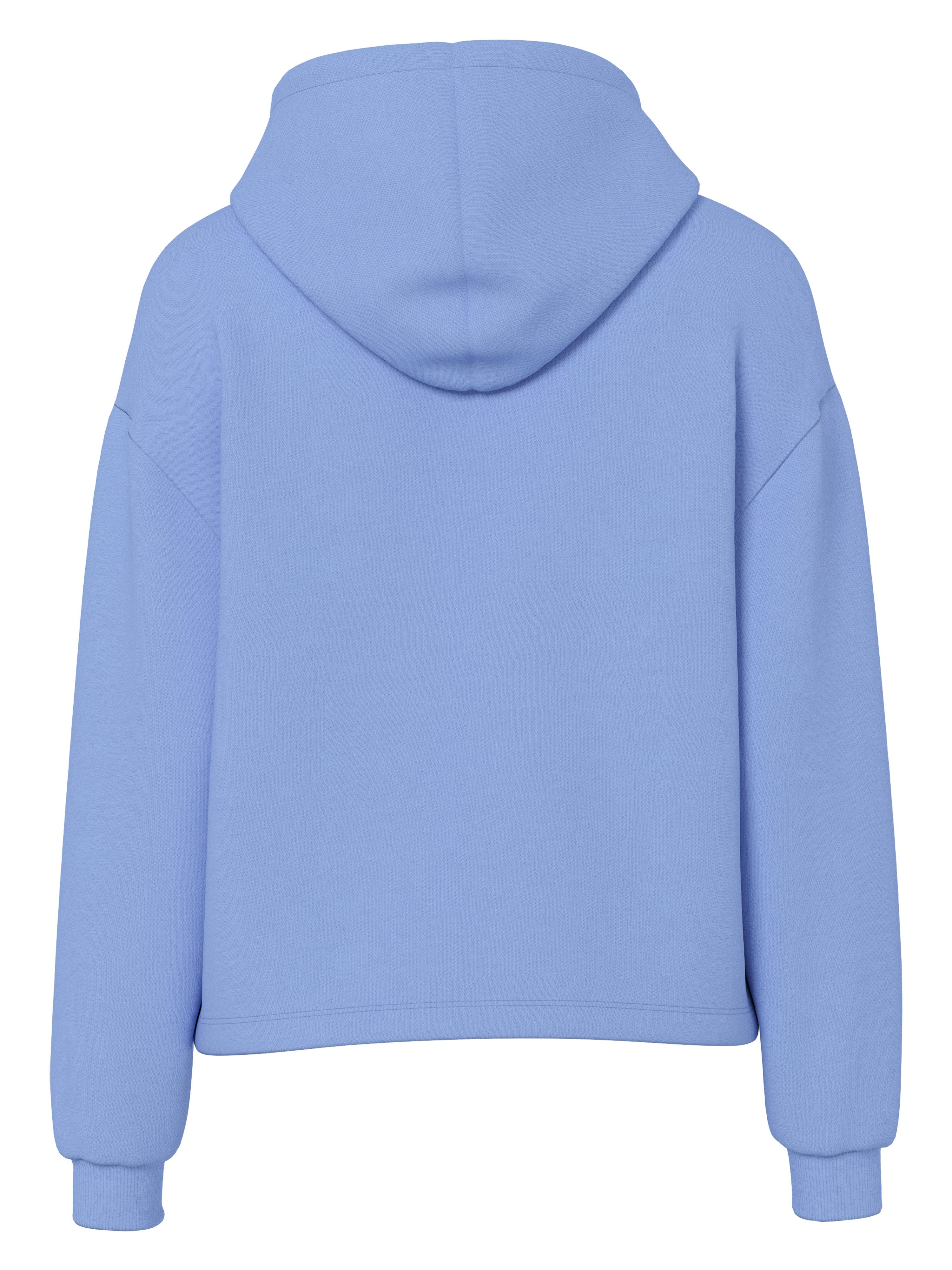 pieces Kapuzensweatshirt PCCHILLI LS GLITTER HOODIE NOOS BC mit Kordelzug in Kontrastfarbe