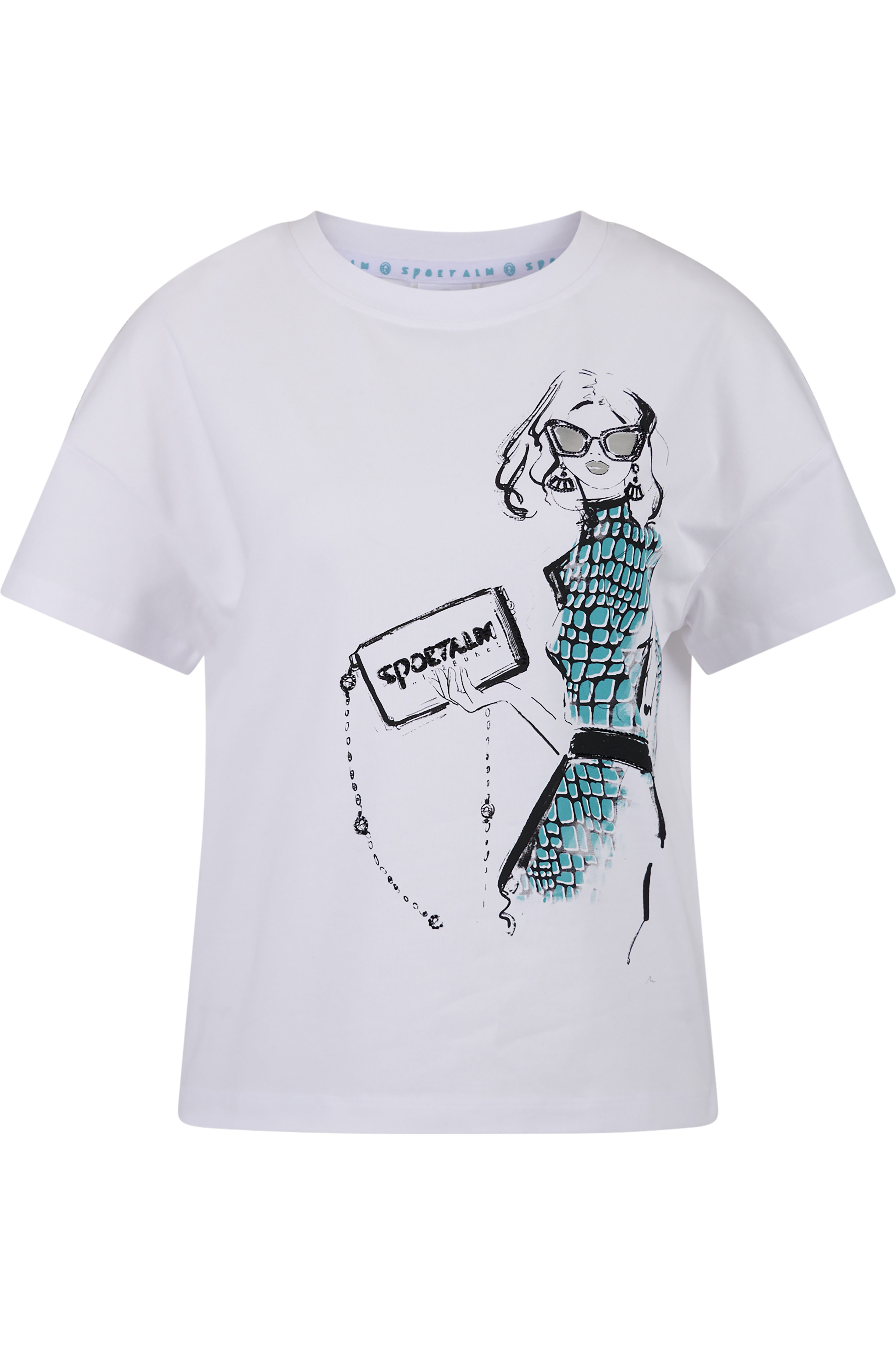 Sportalm Kitzbühel Rundhalsshirt mit Frontprint günstig online kaufen