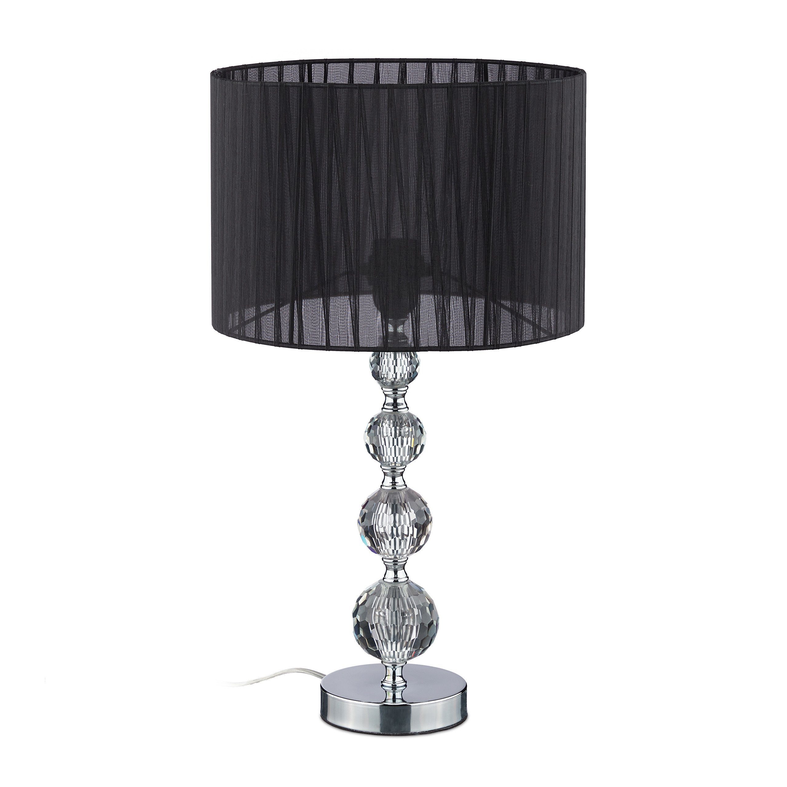 relaxdays Tischleuchte Tischlampe Kristall günstig online kaufen