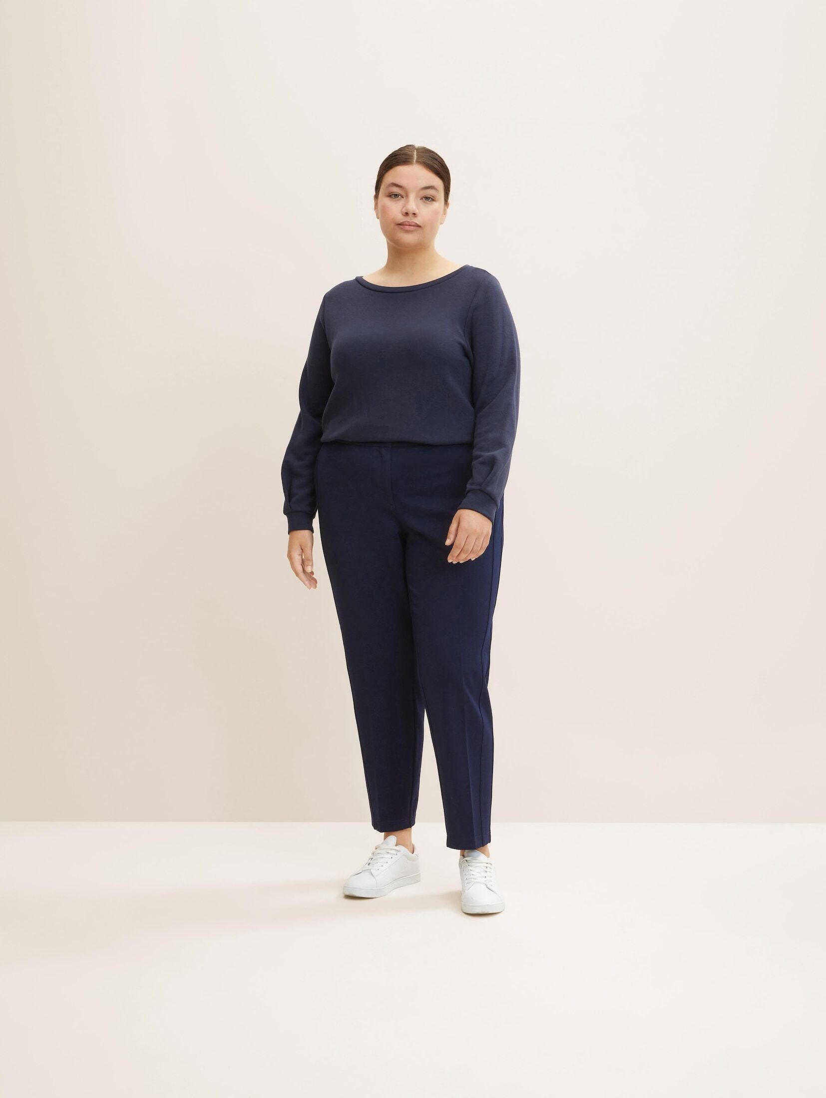 TOM TAILOR PLUS Stoffhose Plus - Relaxed Fit Hose 