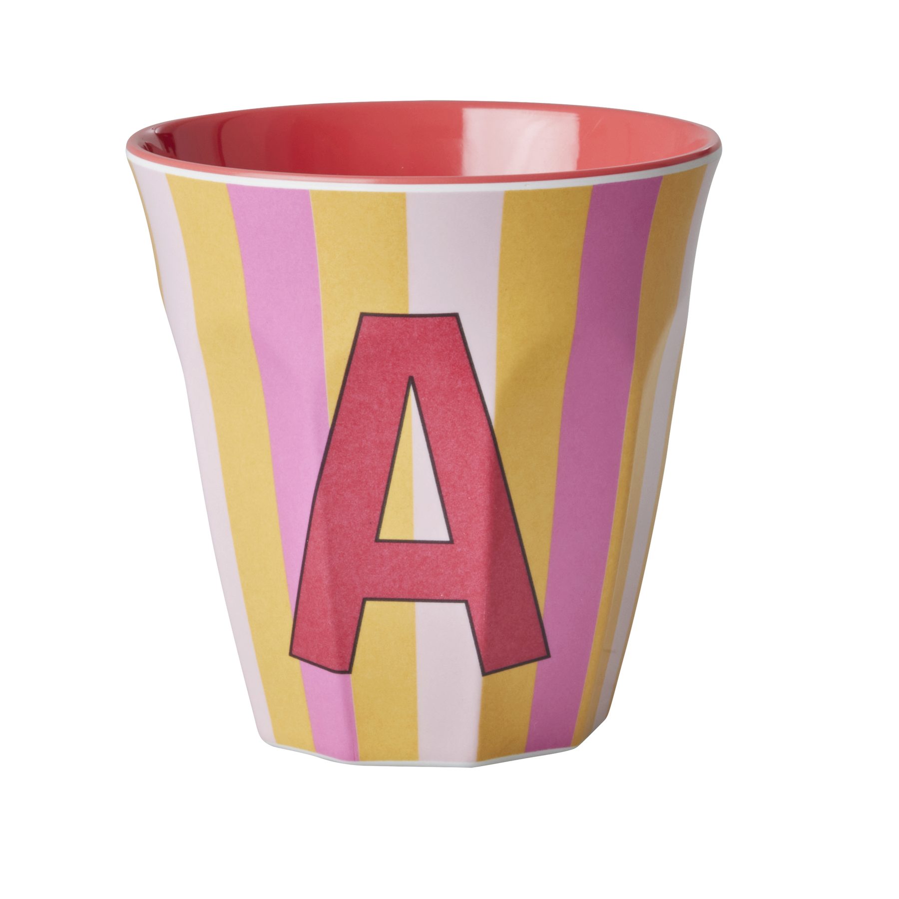 rice Becher Rice Melamin Becher Medium Buchstaben Mädchen, Melamin