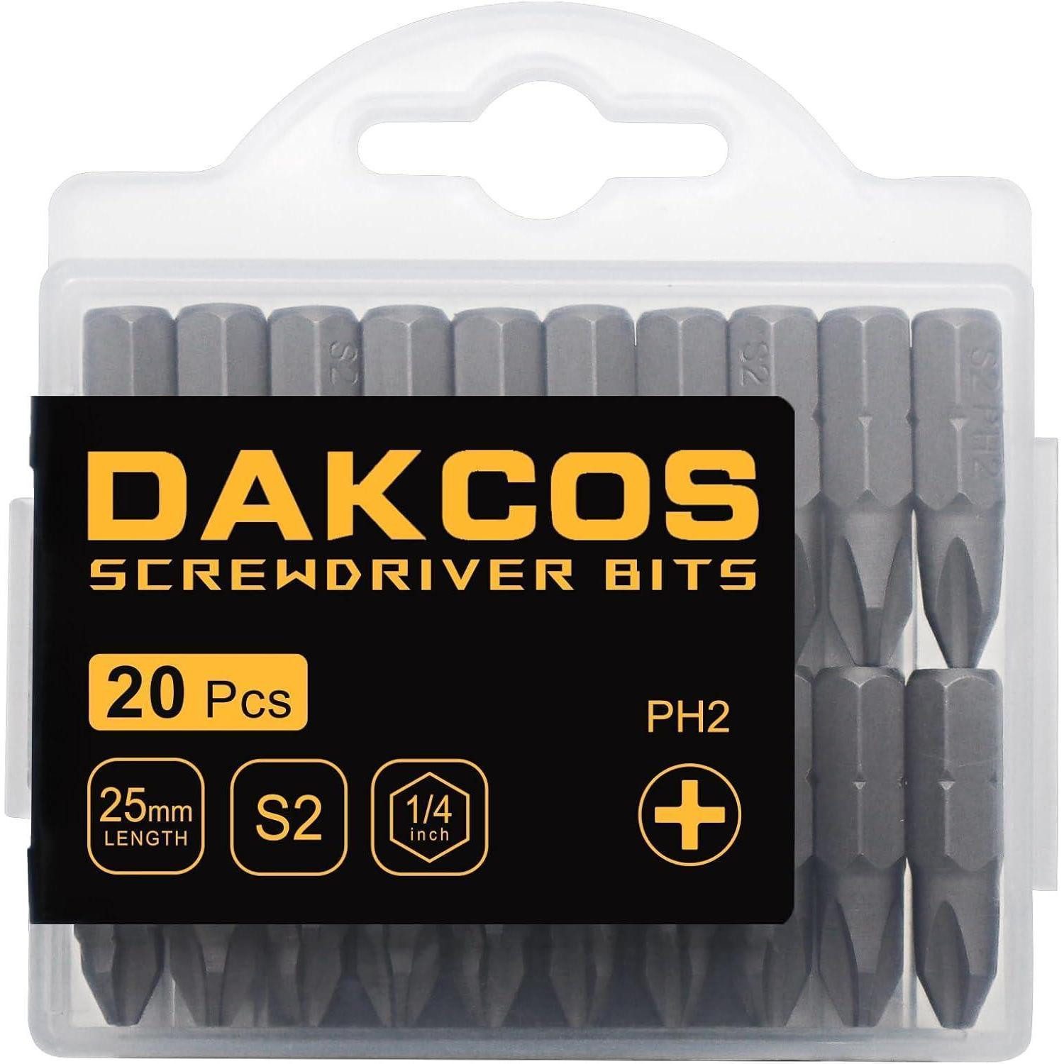 LuxusKollektion Bit-Set Bits PH2 S2 25 mm 20 Stück Sortiment PH2-Bit Box