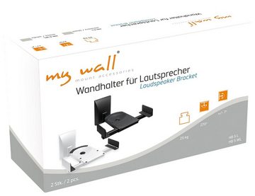 my wall HB5WL Lautsprecher-Wandhalterung, (Set, 2-teilig, Wandhalter für Lautsprecher)