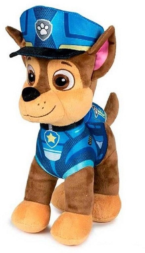Nickelodeon Kuscheltier Plüsch Paw Patrol Kuscheltier Paw Patrol Plüschtier 27 cm Chase blau (1