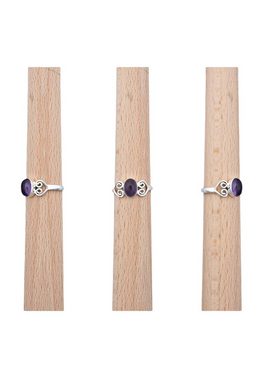 mantraroma Silberring 925er Silber mit Amethyst