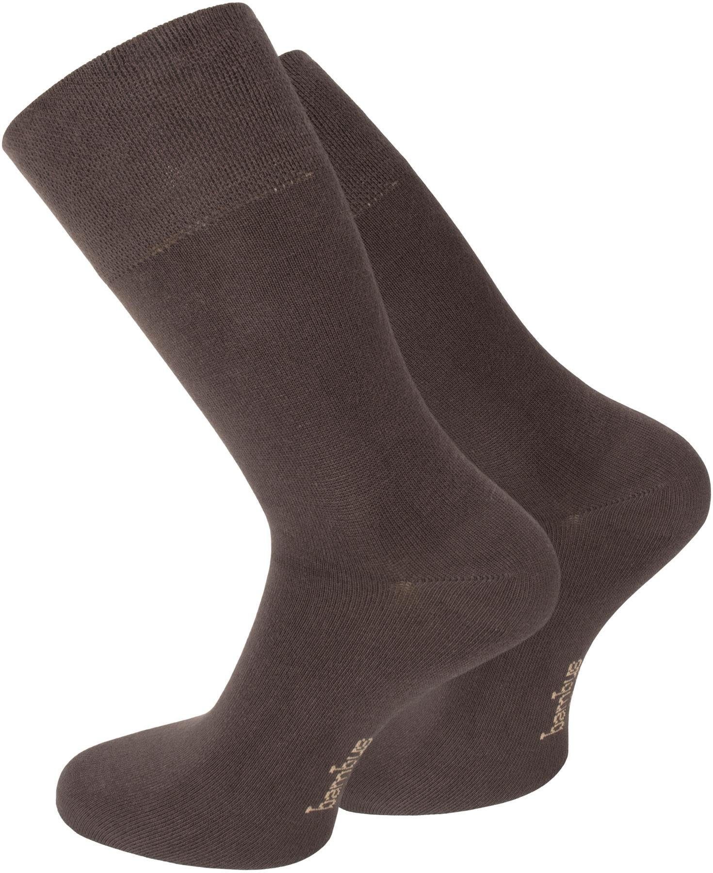 Braun normani Viskose (6er-Set, durch seidenweich Classic Paar Basicsocken 6 Paar) 6 Gesundheitssocken