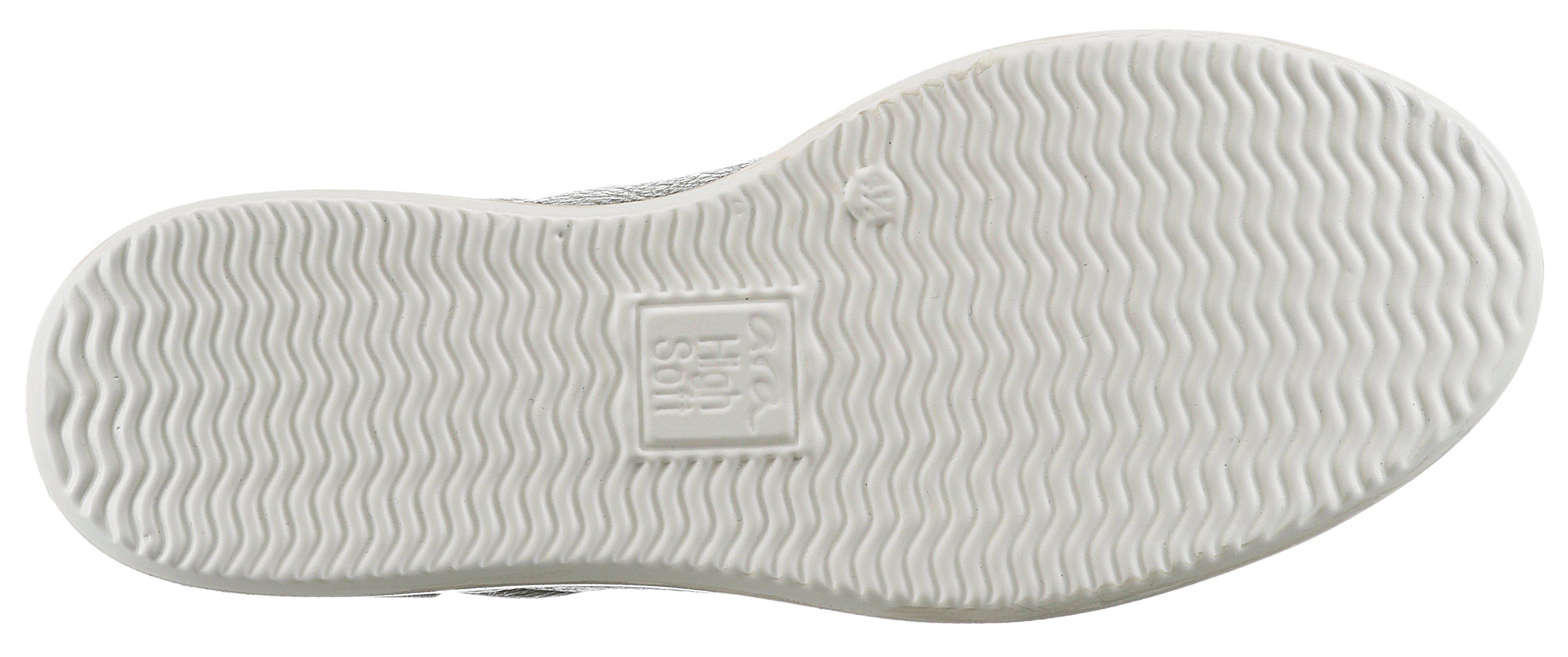 Fußbett, G-Weite Soft High ROMA Ara mit Sneaker platinfarben