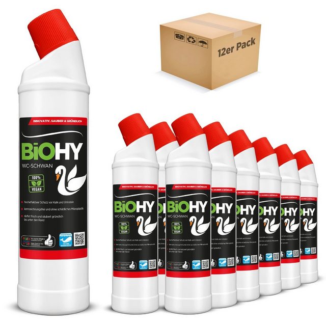 BiOHY BiOHY WC-Schwan 12er Pack (12 x 750 ml Flasche) WC-Reiniger (12-St)