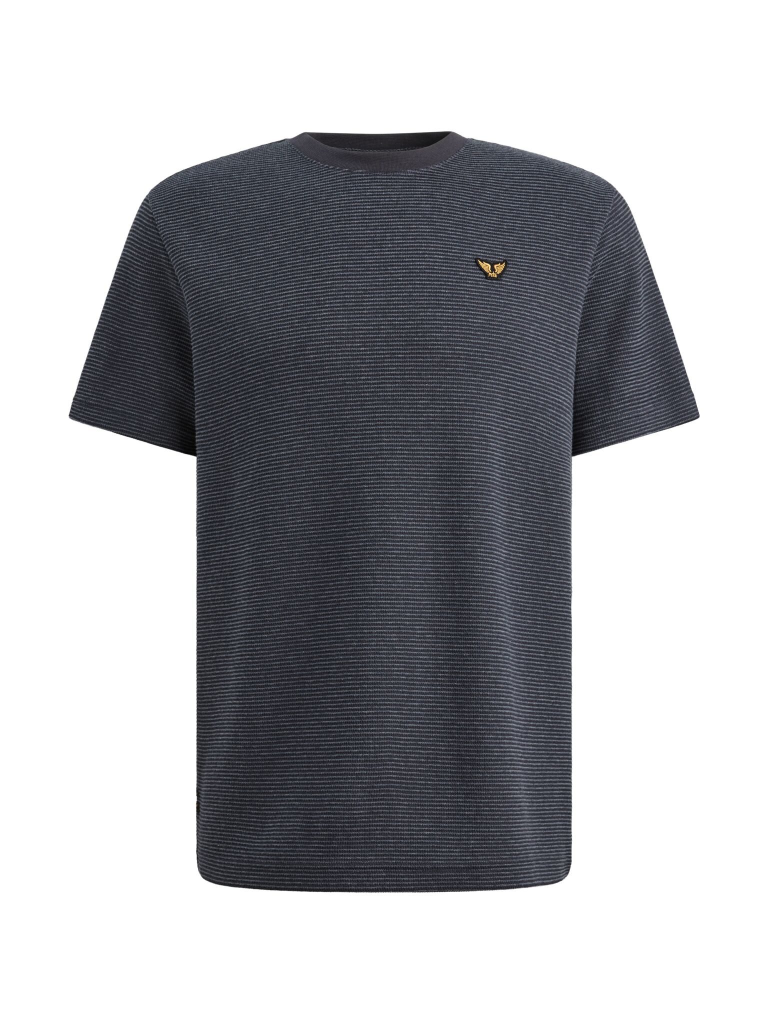 PME LEGEND T-Shirt - Shirt mit zweifarbigem Streifenmuster und Struktur - PME Kurzarmshir